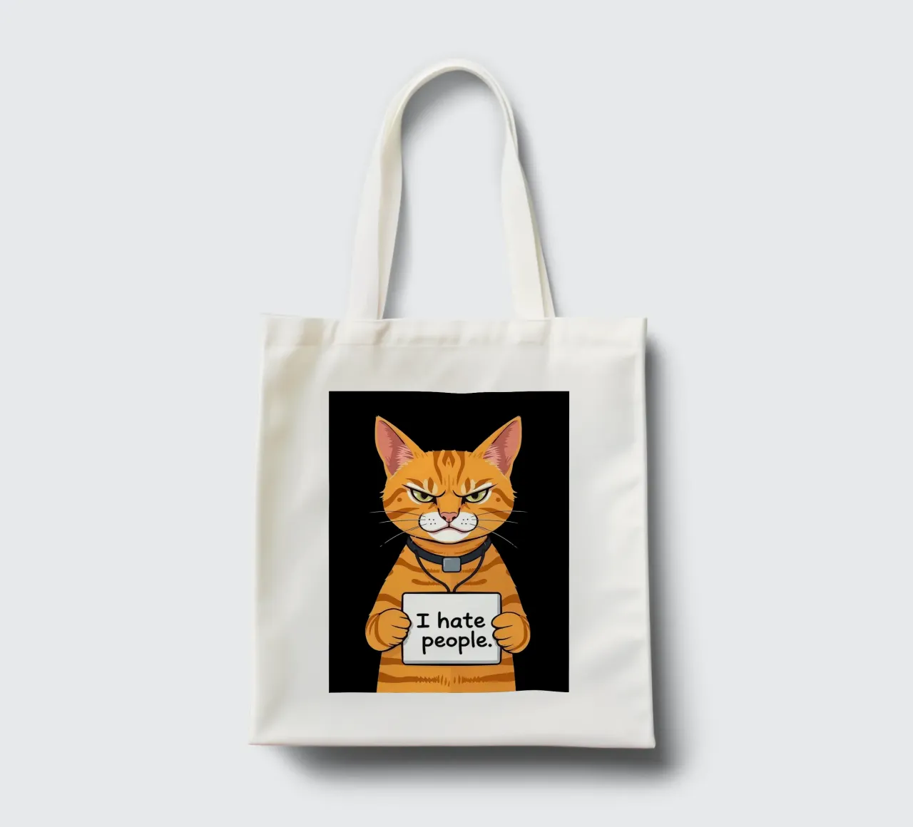Grumpy Orange tote bag by Arjun