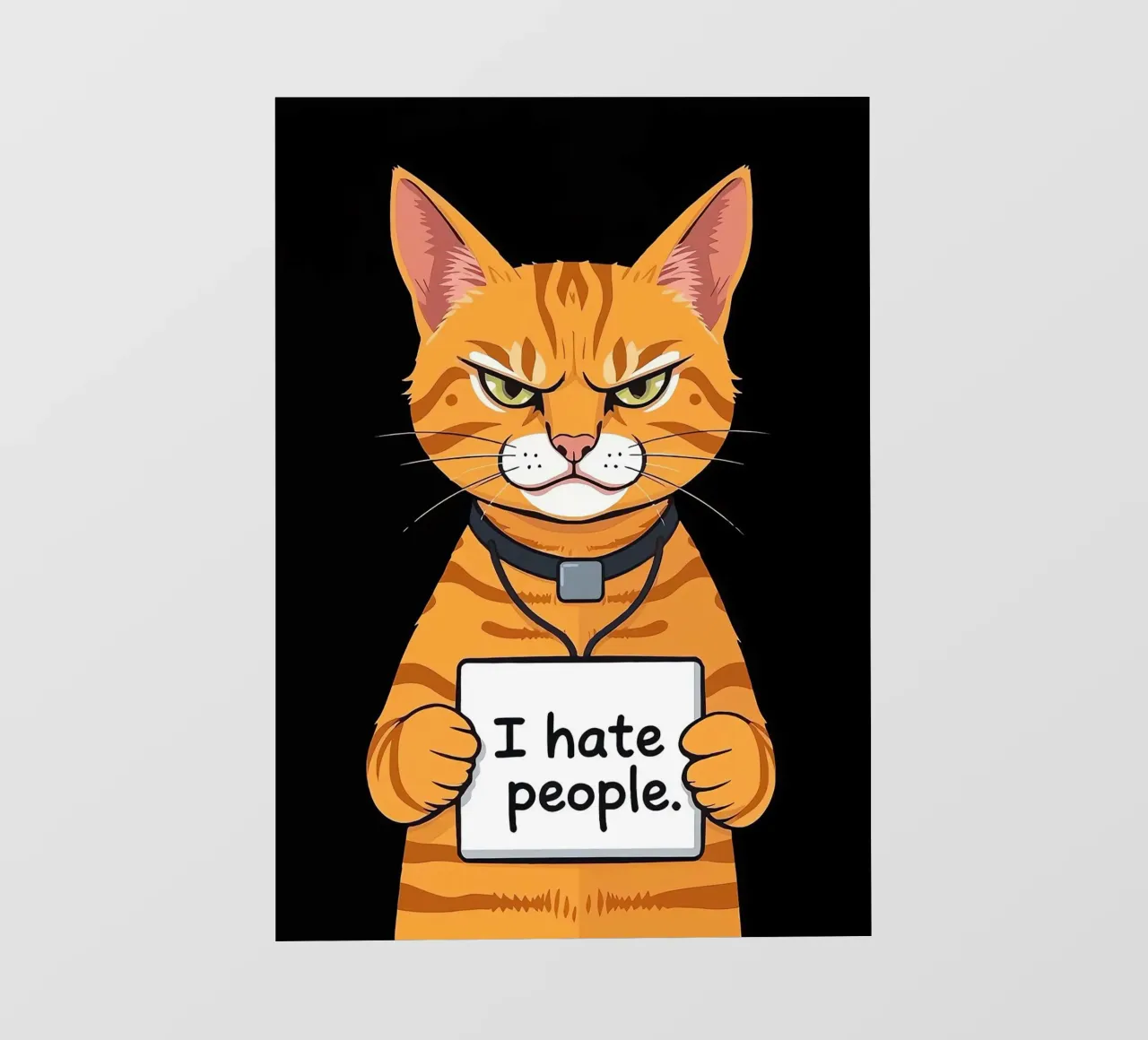 Grumpy Orange fotobehang van Arjun