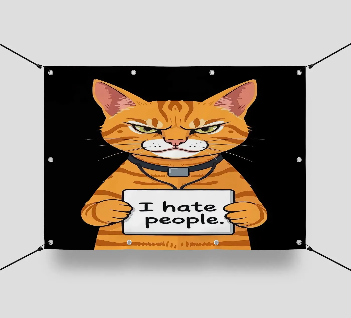 Grumpy Orange pvc-zeil van Arjun