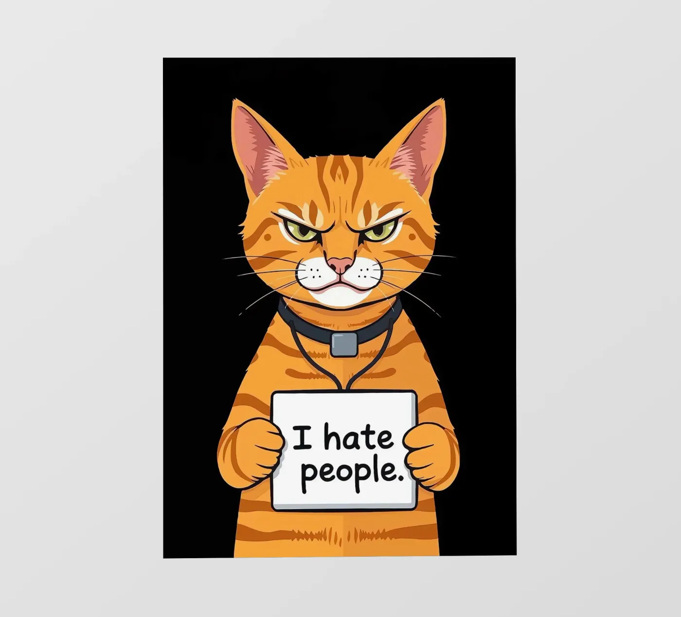 Grumpy Orange pvc-zeil van Arjun