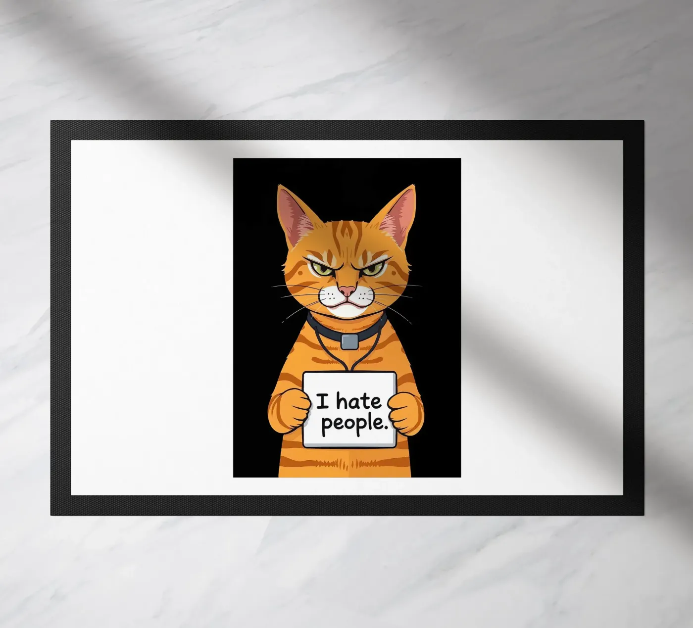 Grumpy Orange deurmat van Arjun