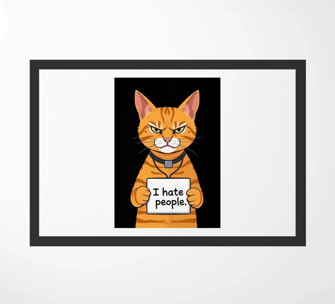 Grumpy Orange deurmat van Arjun