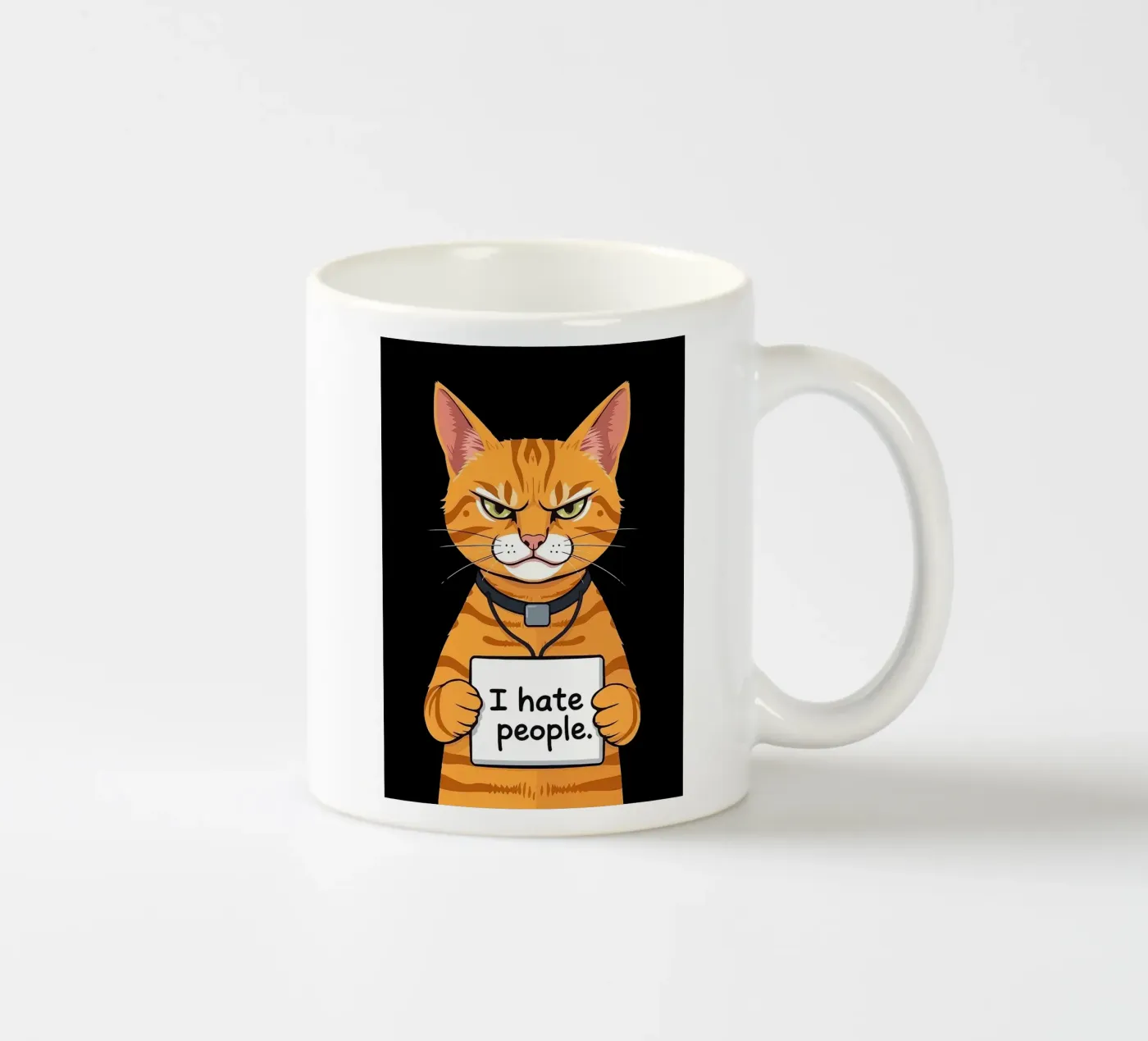 Grumpy Orange Keramik Tasse von Arjun