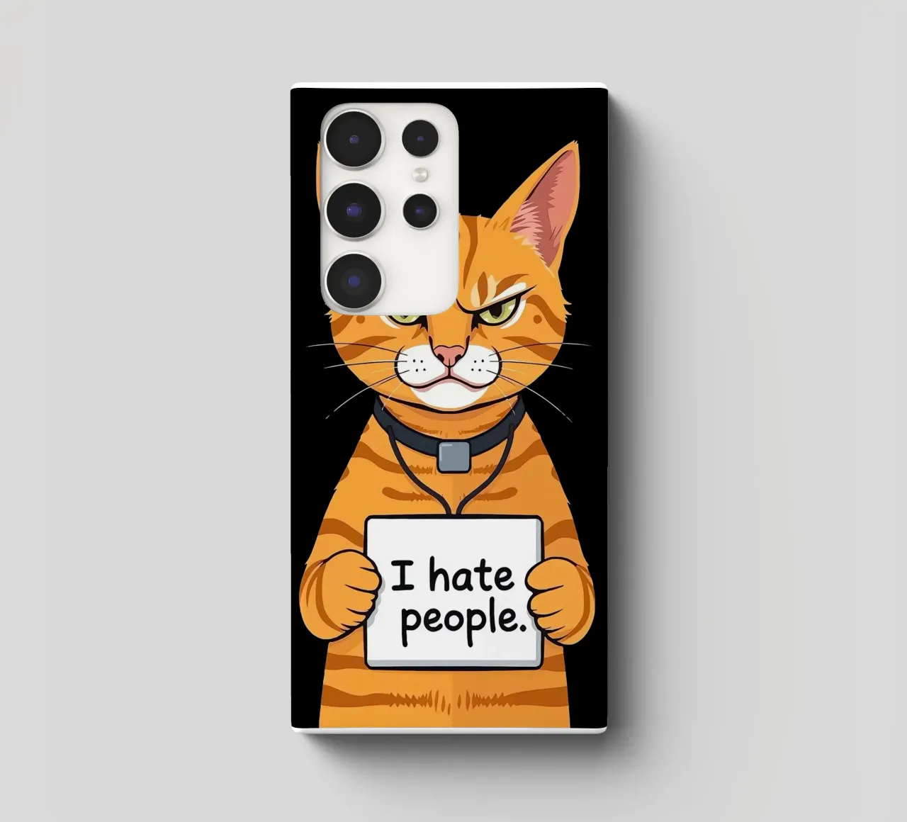 Orange grincheuse coque samsung de Arjun