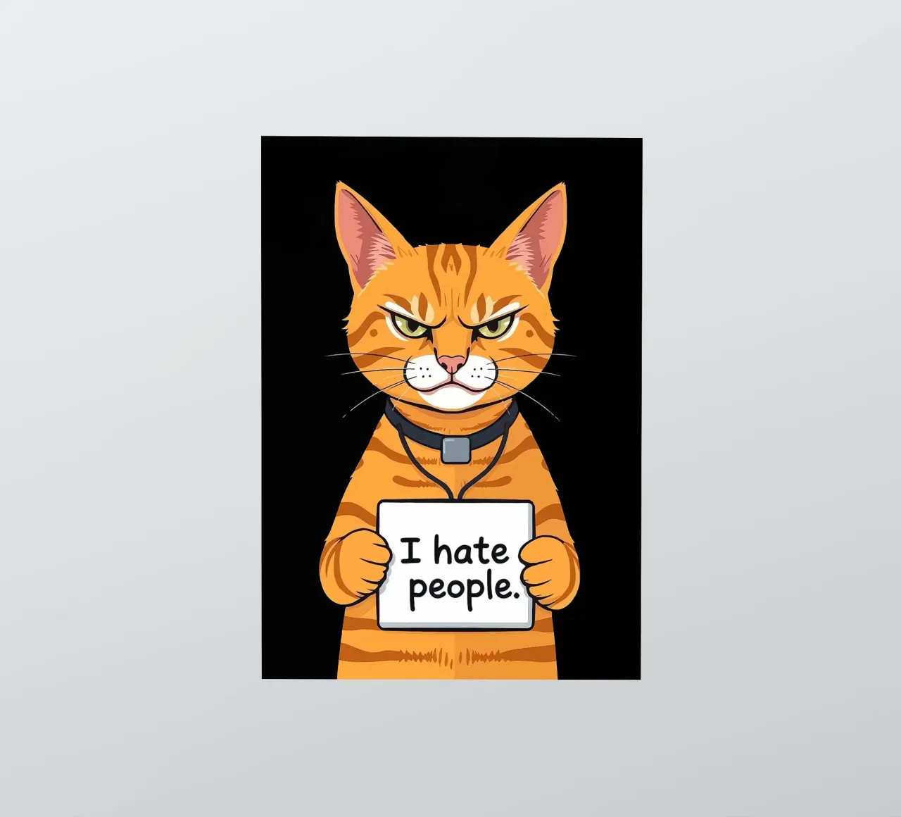 Grumpy Orange sticker by Arjun
