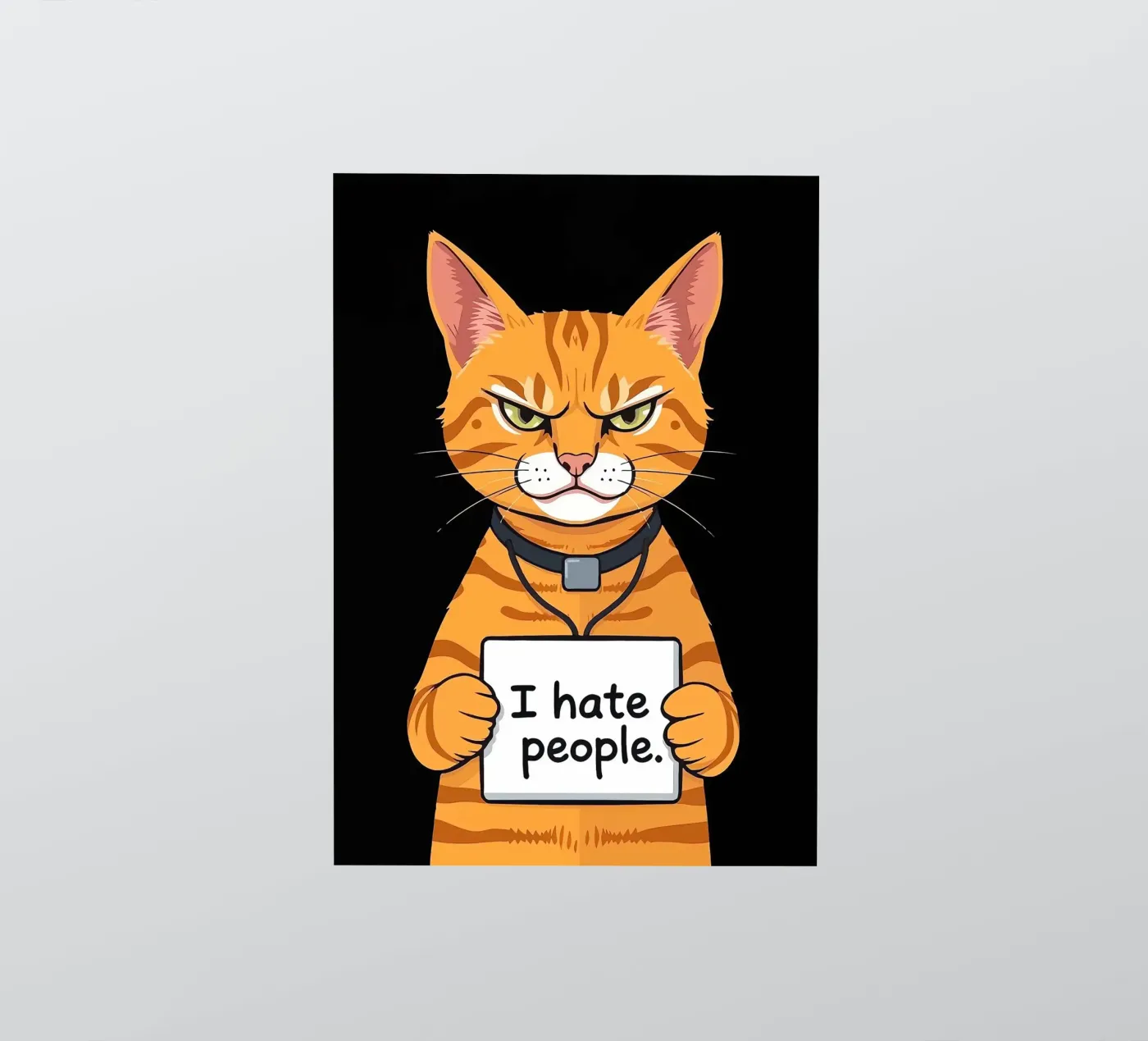 Knorrig Oranje sticker van Arjun