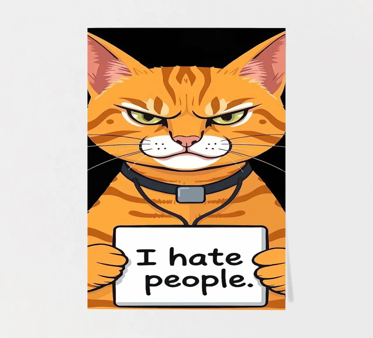 Grumpy Orange sticker sheet by Arjun