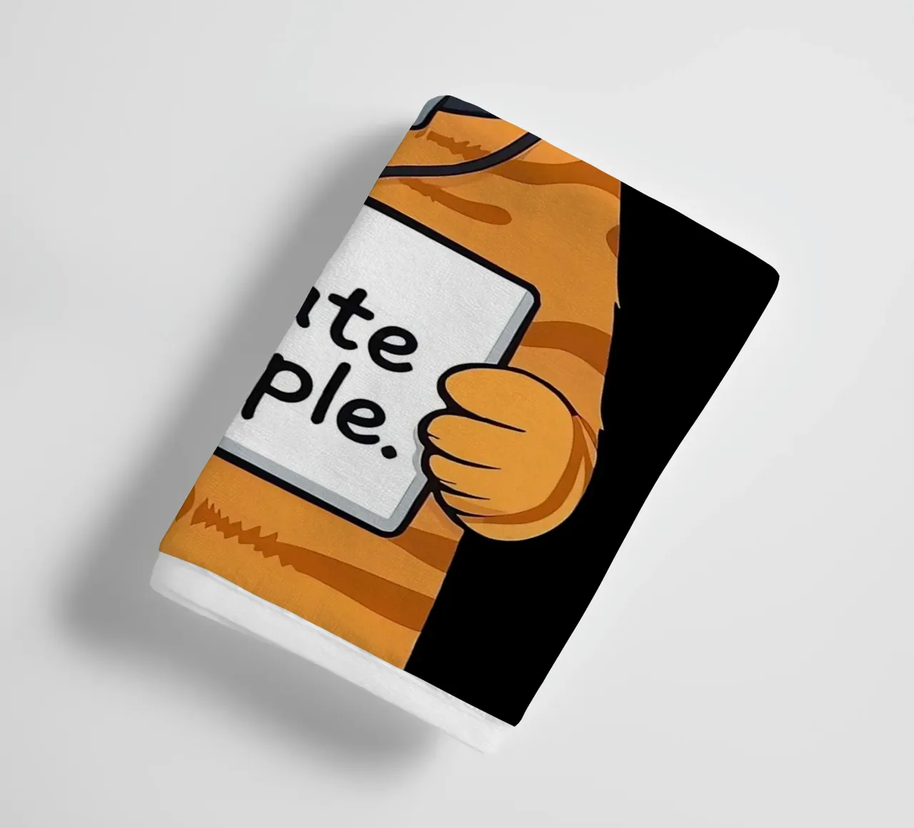 Grumpy Orange towel by Arjun