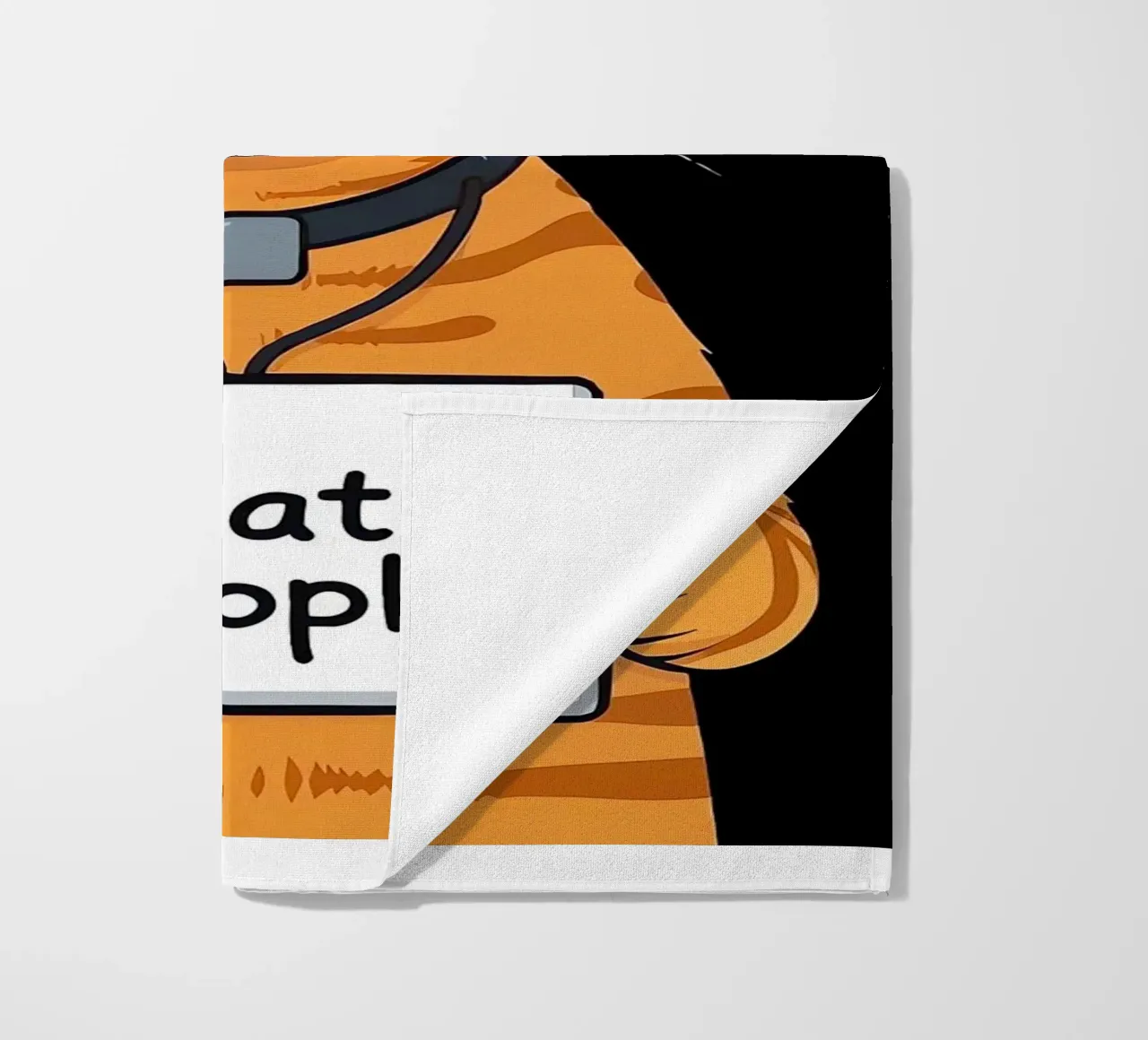 Mürrische Orange Strandtuch von Arjun