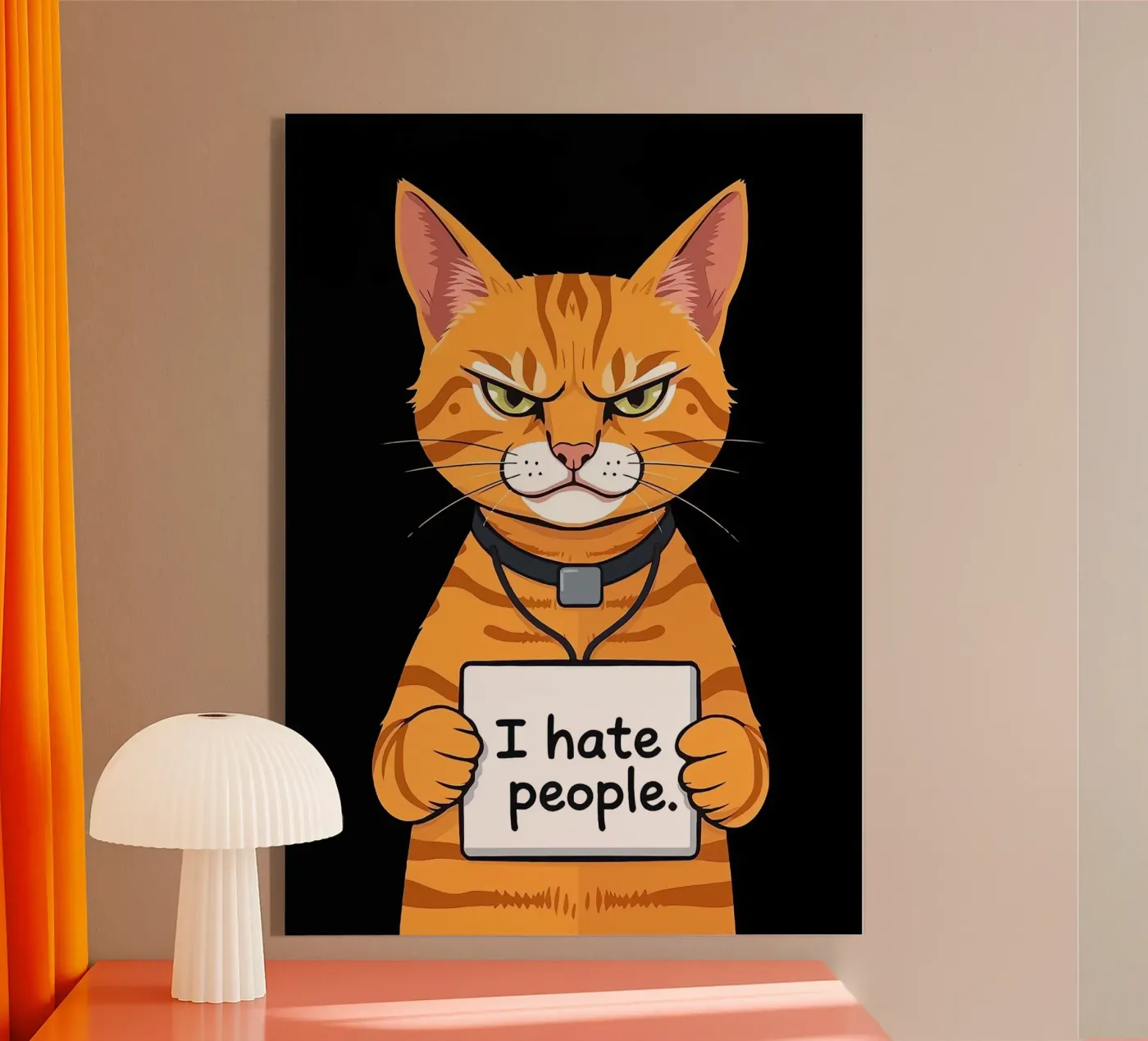 Grumpy Orange plexiglas de Arjun