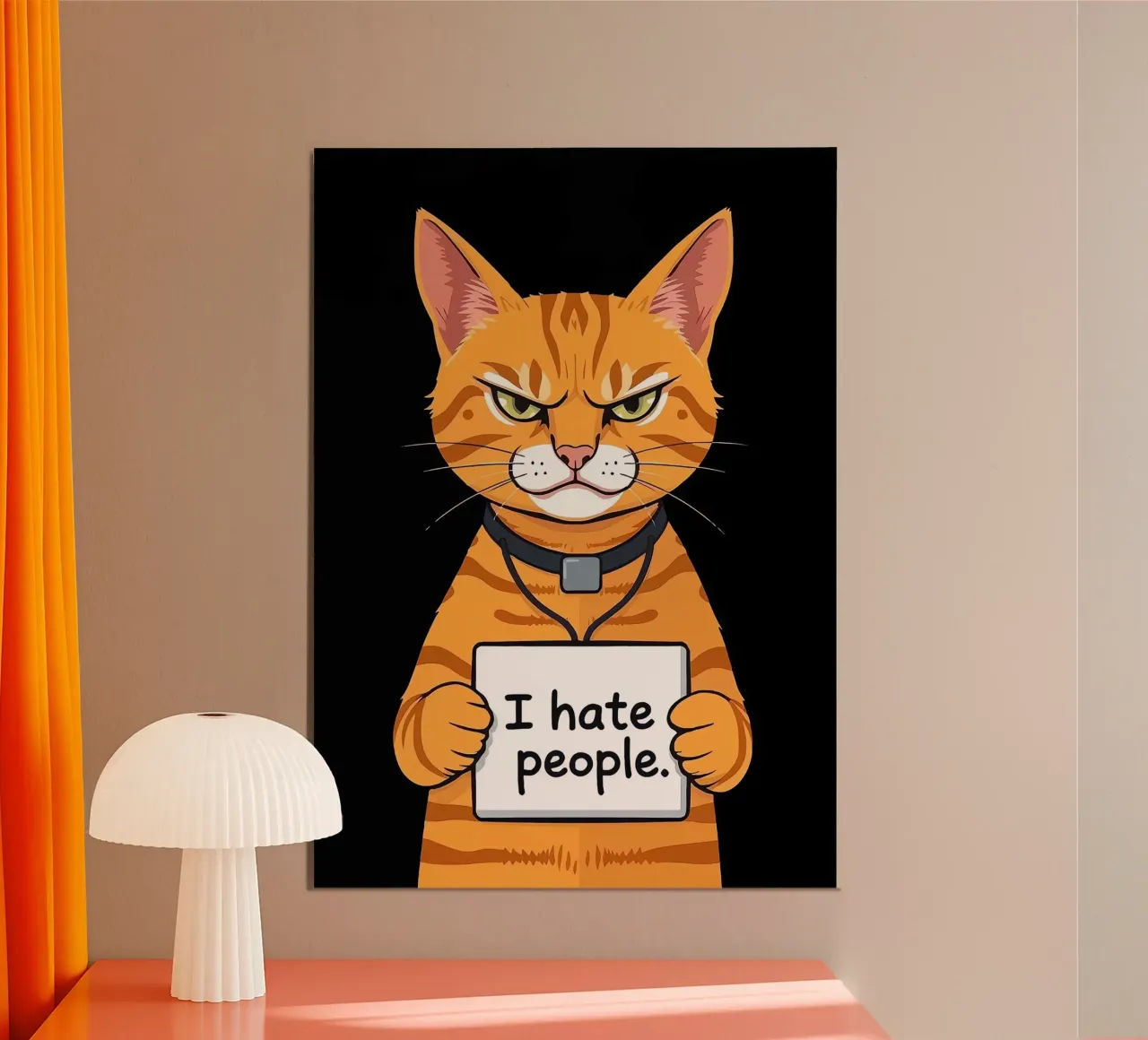 Grumpy Orange hahnemühle by Arjun