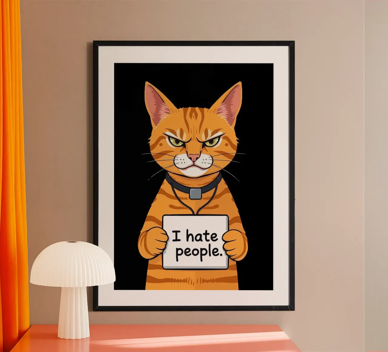 Grumpy Orange hahnemühle by Arjun