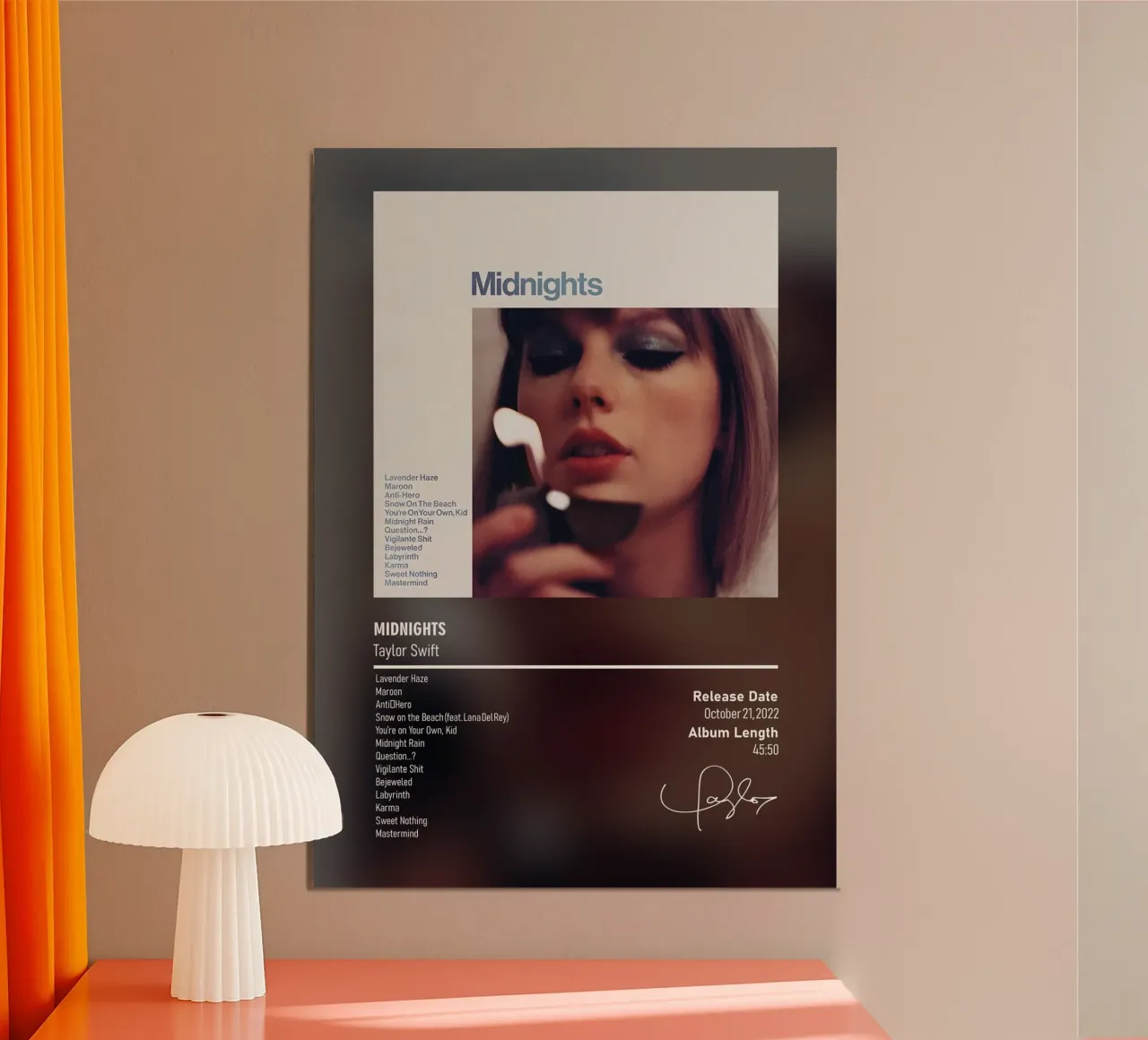 Midnights (2022) by Taylor Swift carta hahnemühle da DGUnder