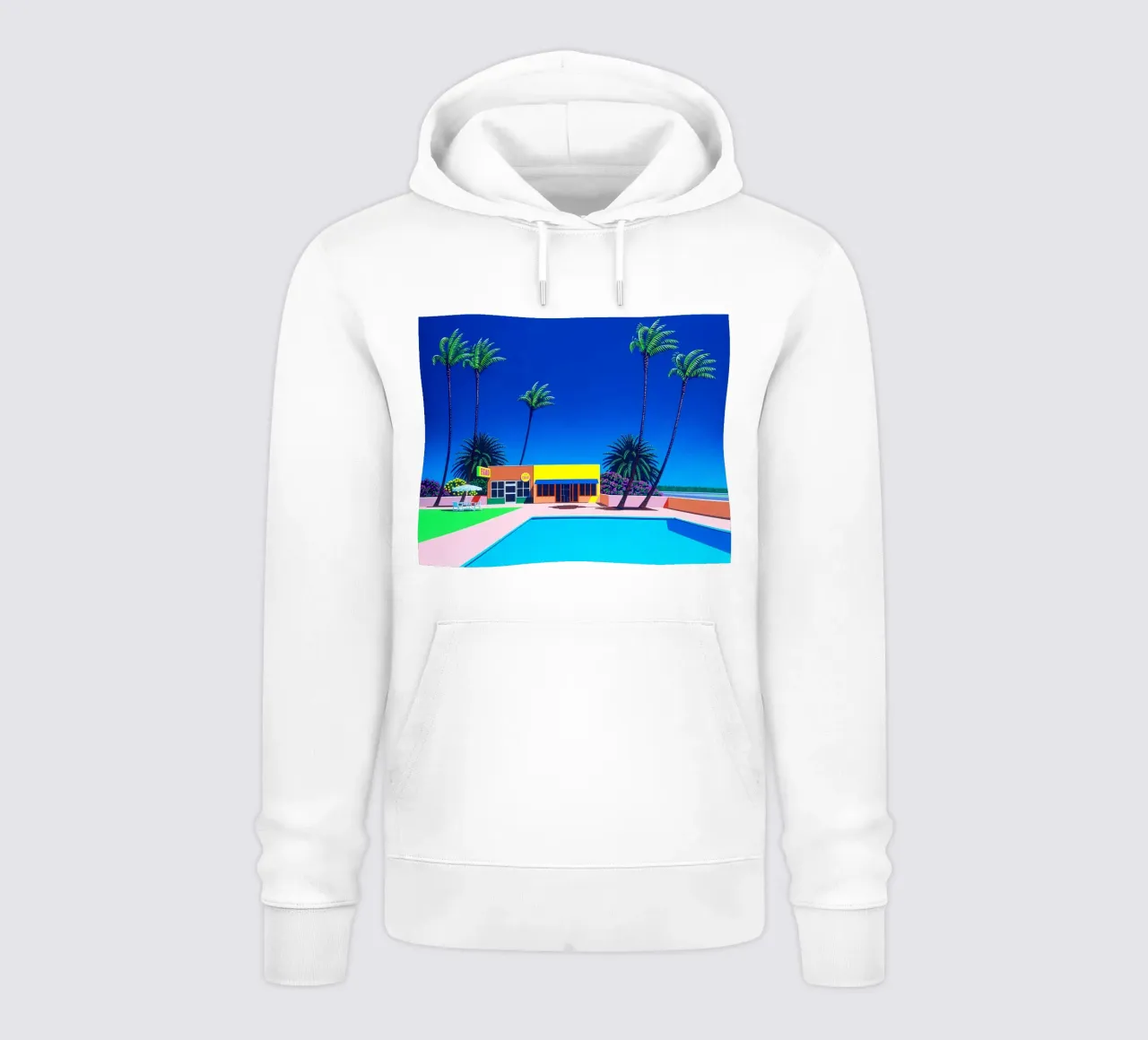 Ufficio e piscina Hiroshi Nagai felpa con cappuccio da THE CAROLINE
