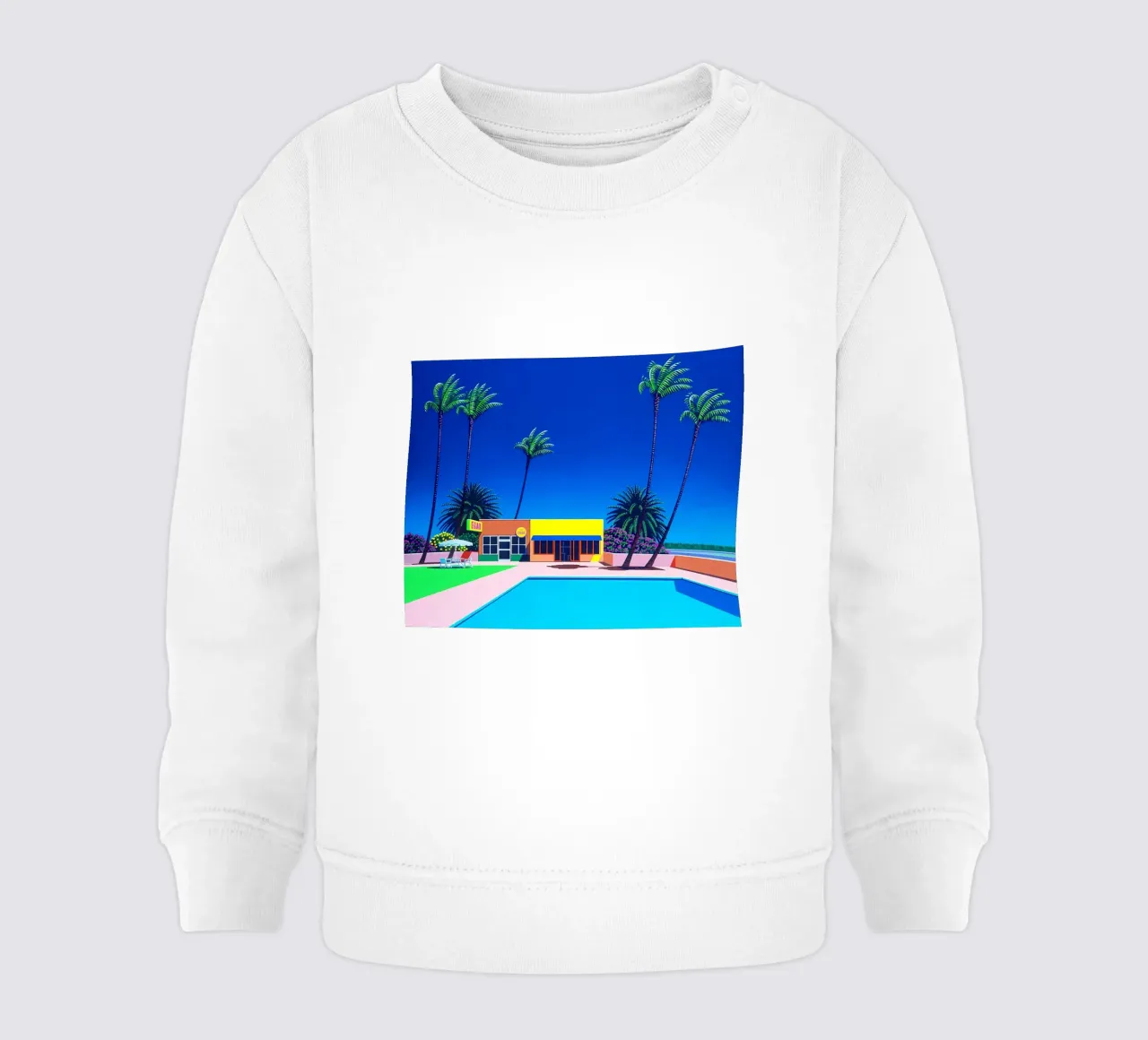 Ufficio e piscina Hiroshi Nagai felpa neonato da THE CAROLINE