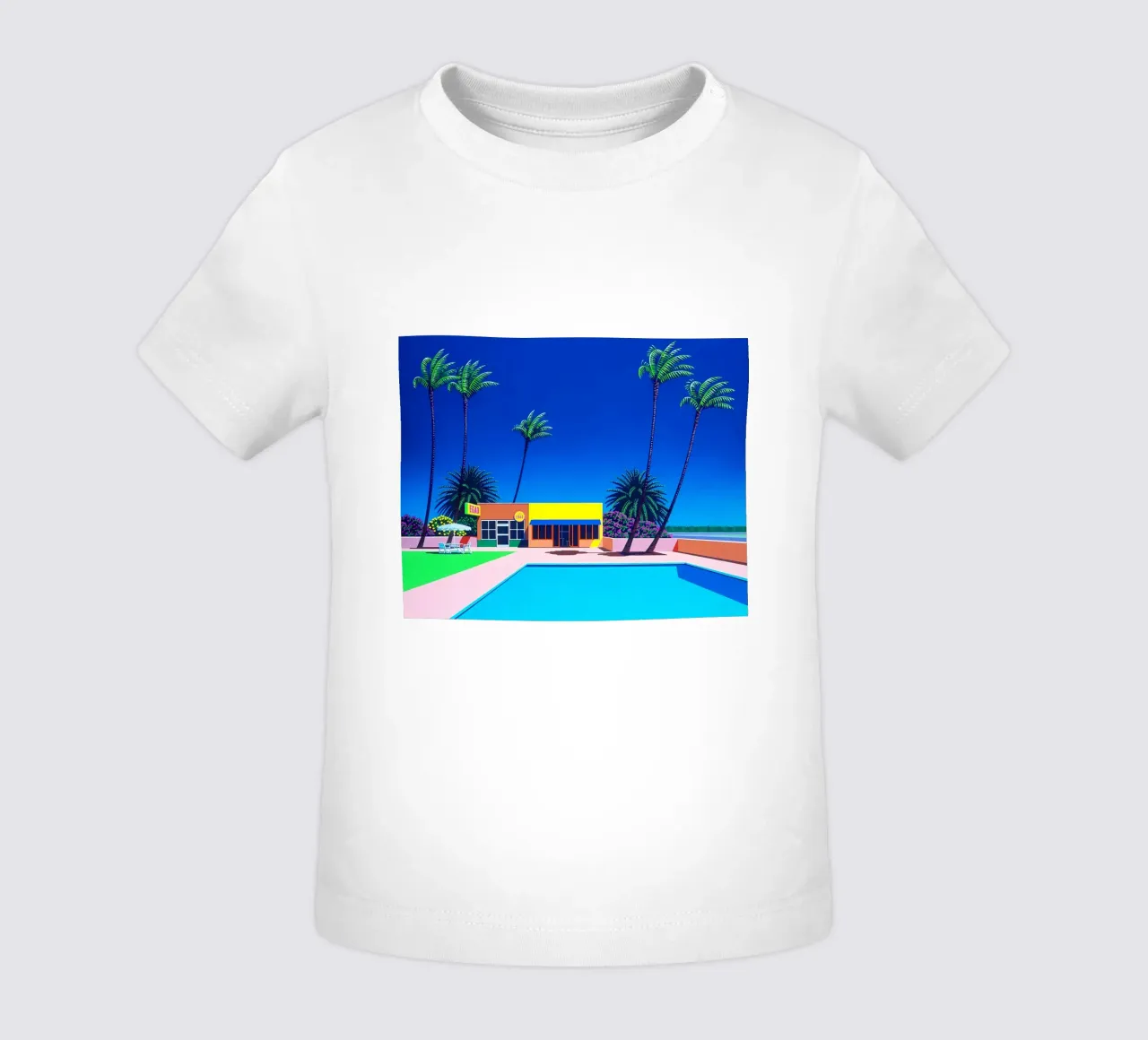 Ufficio e piscina Hiroshi Nagai maglietta neonato da THE CAROLINE