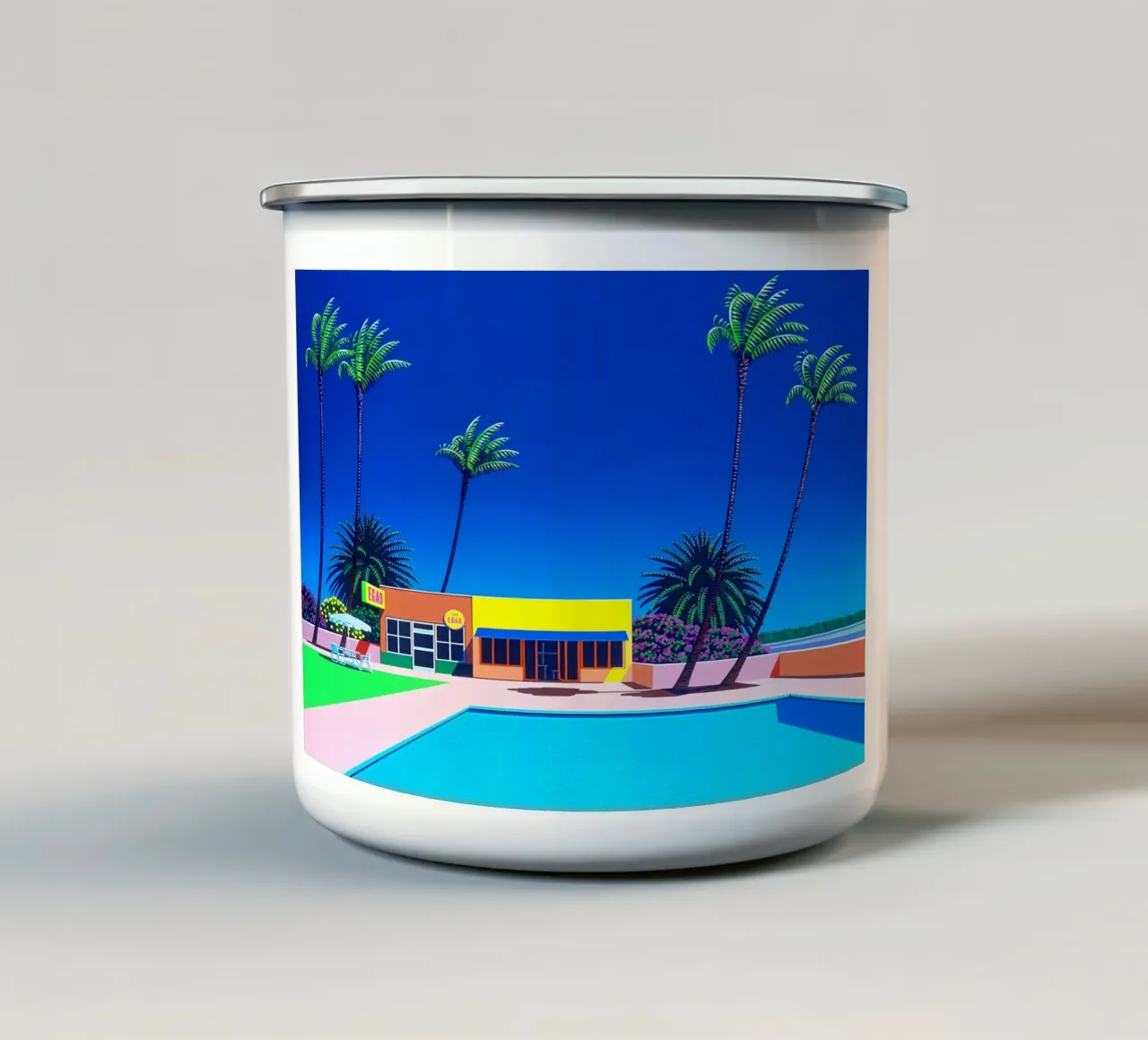Ufficio e piscina Hiroshi Nagai tazza in smalto da THE CAROLINE