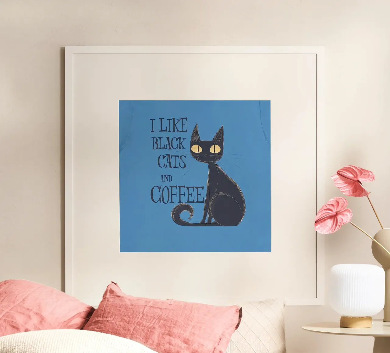 Mi piacciono i gatti neri e il caffè carta hahnemühle da Arjun