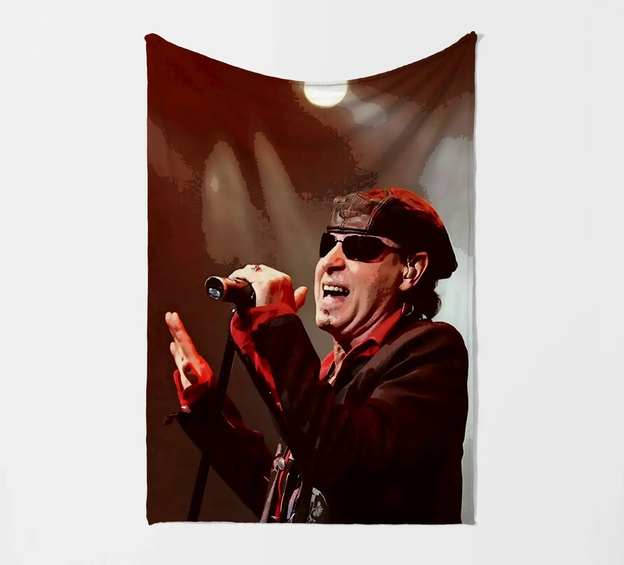 Klaus Meine scorpioni coperta in pile da vanhesling