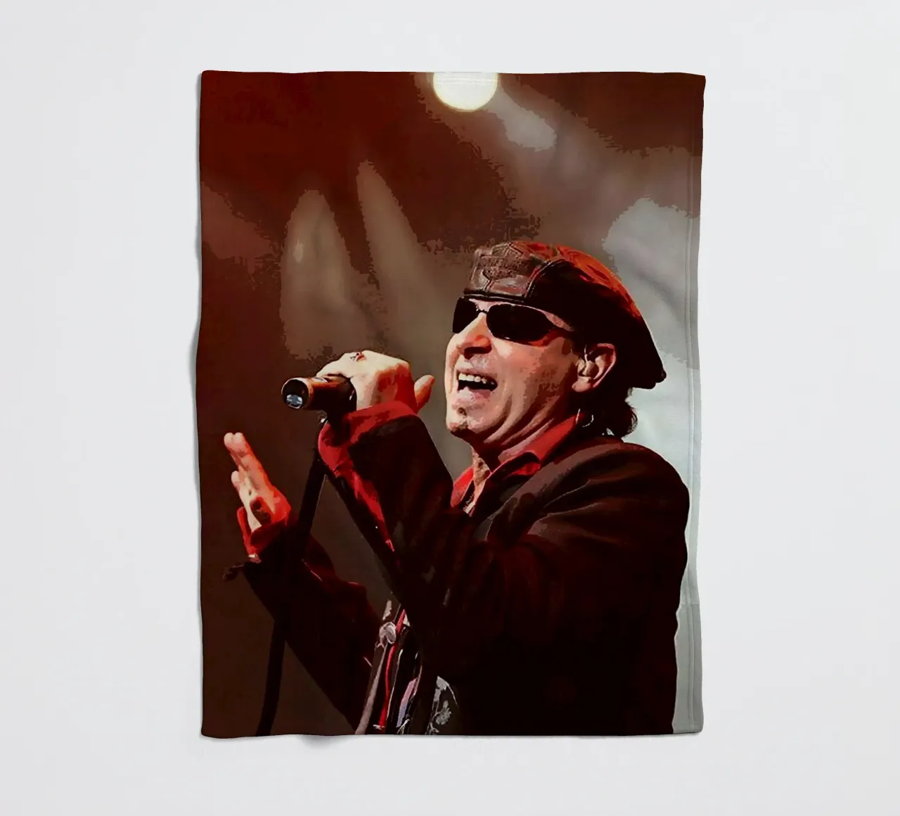 Klaus Meine scorpioni coperta in pile da vanhesling