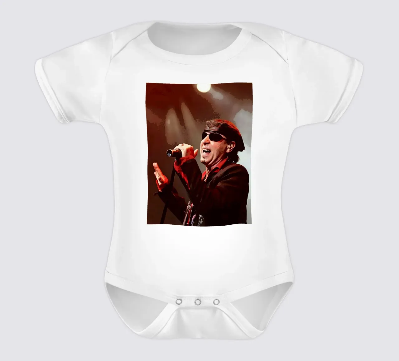Klaus Meine scorpioni body neonato maniche corte da vanhesling