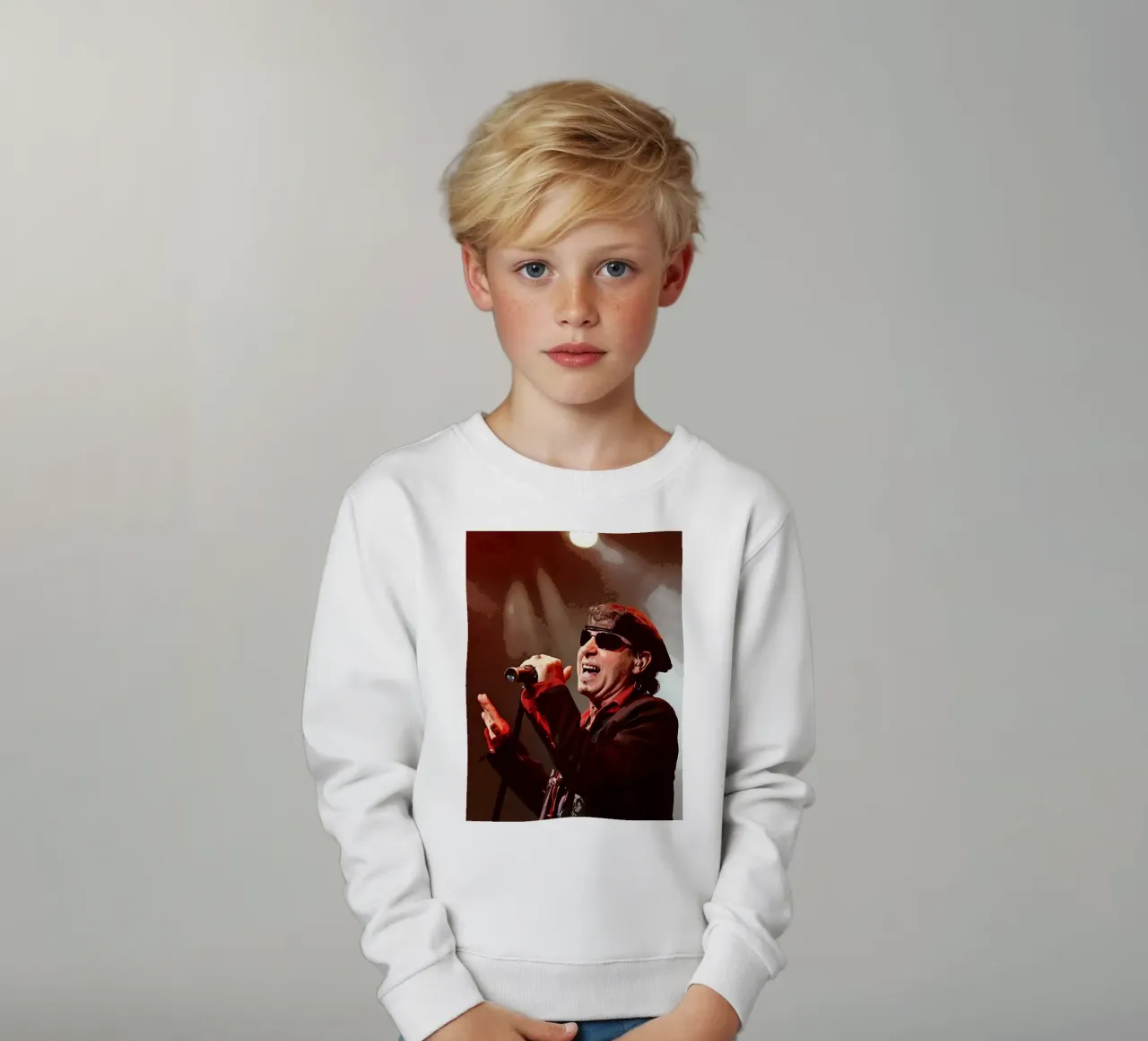Klaus Meine scorpioni felpa bambino da vanhesling