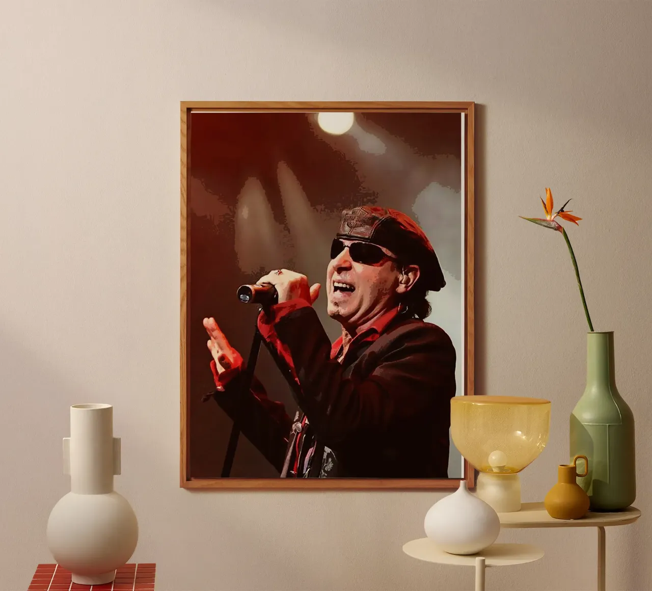Klaus Meine scorpioni alluminio dibond da vanhesling
