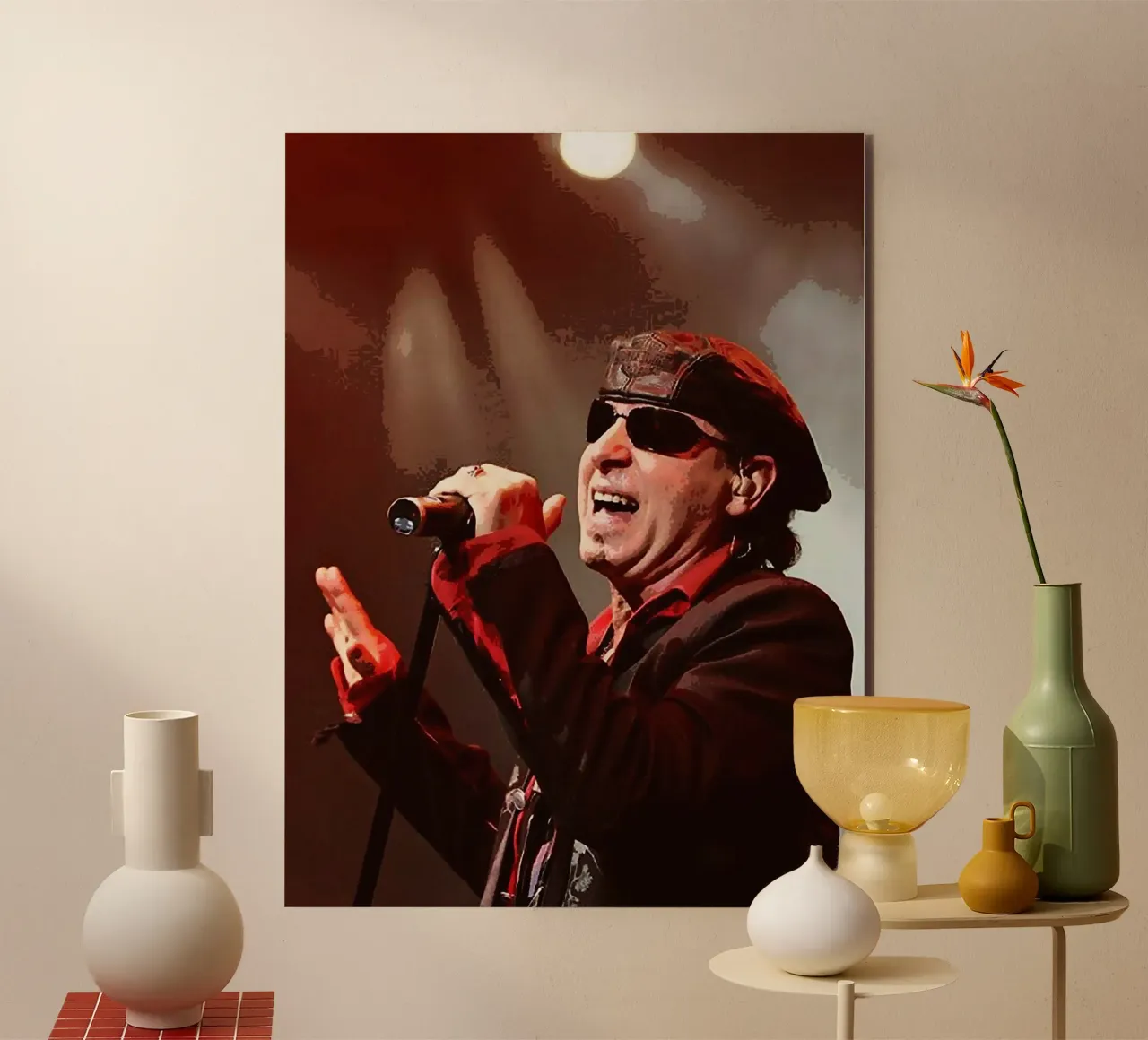Klaus Meine scorpioni alluminio dibond da vanhesling