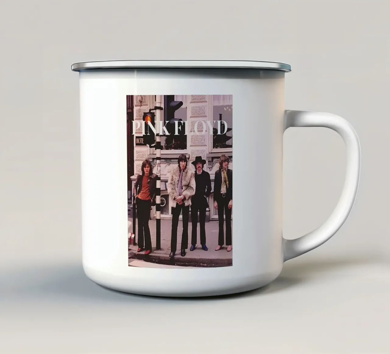 pink floyd band tazza in smalto da vanhesling