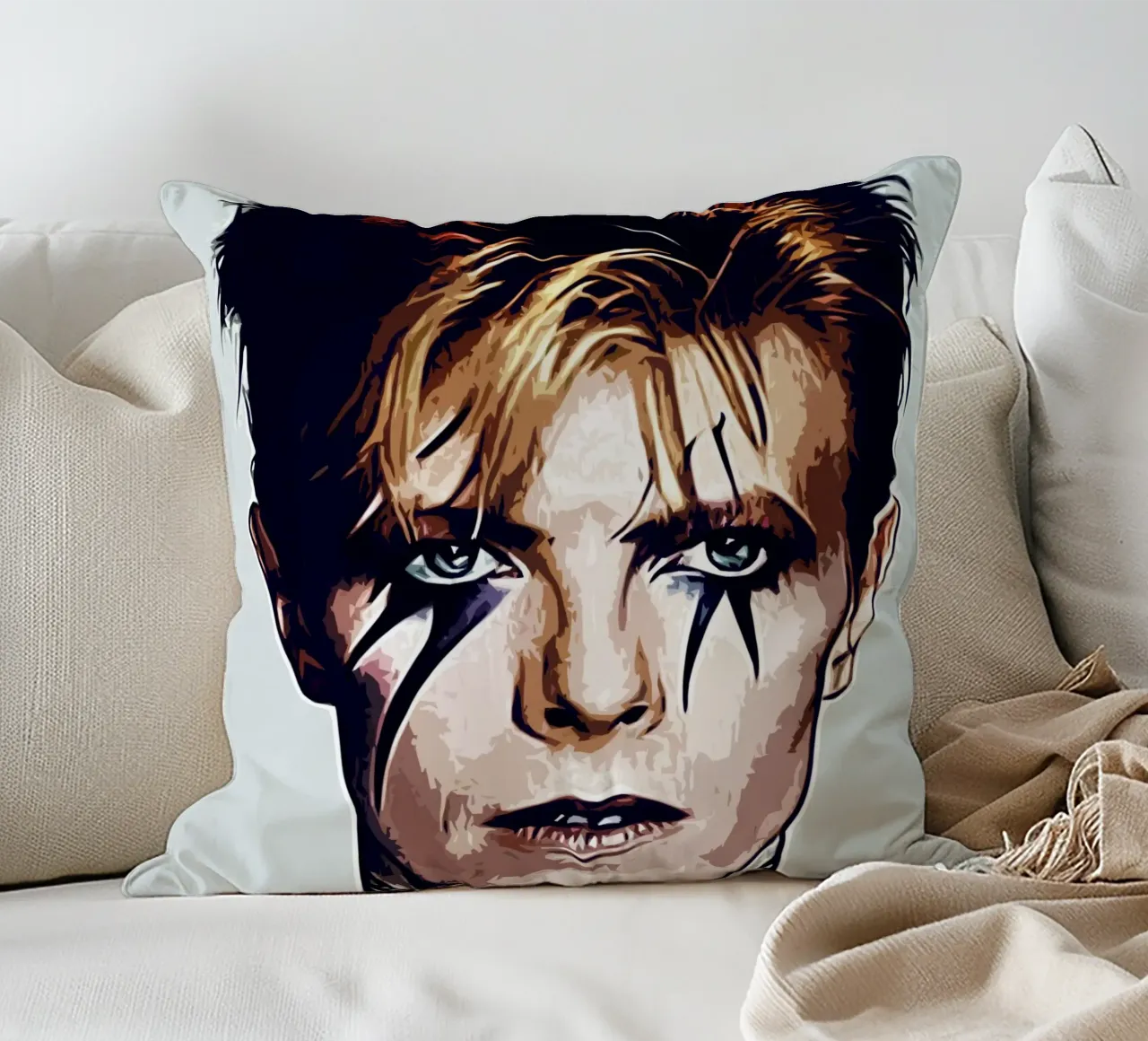 David Bowie 5 Art decorative cushion by music soul