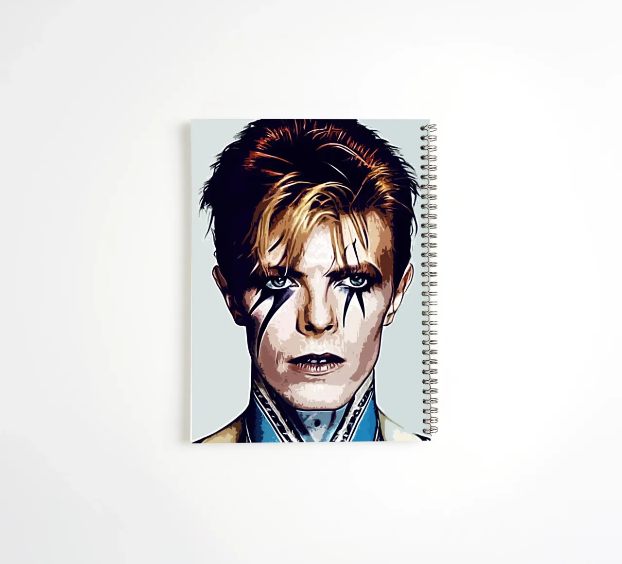 David Bowie 5 Art spiral notebook by music soul