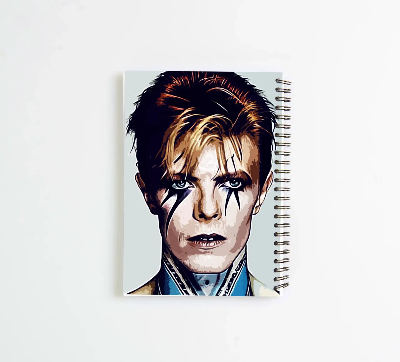 David Bowie 5 Art spiral notebook by music soul