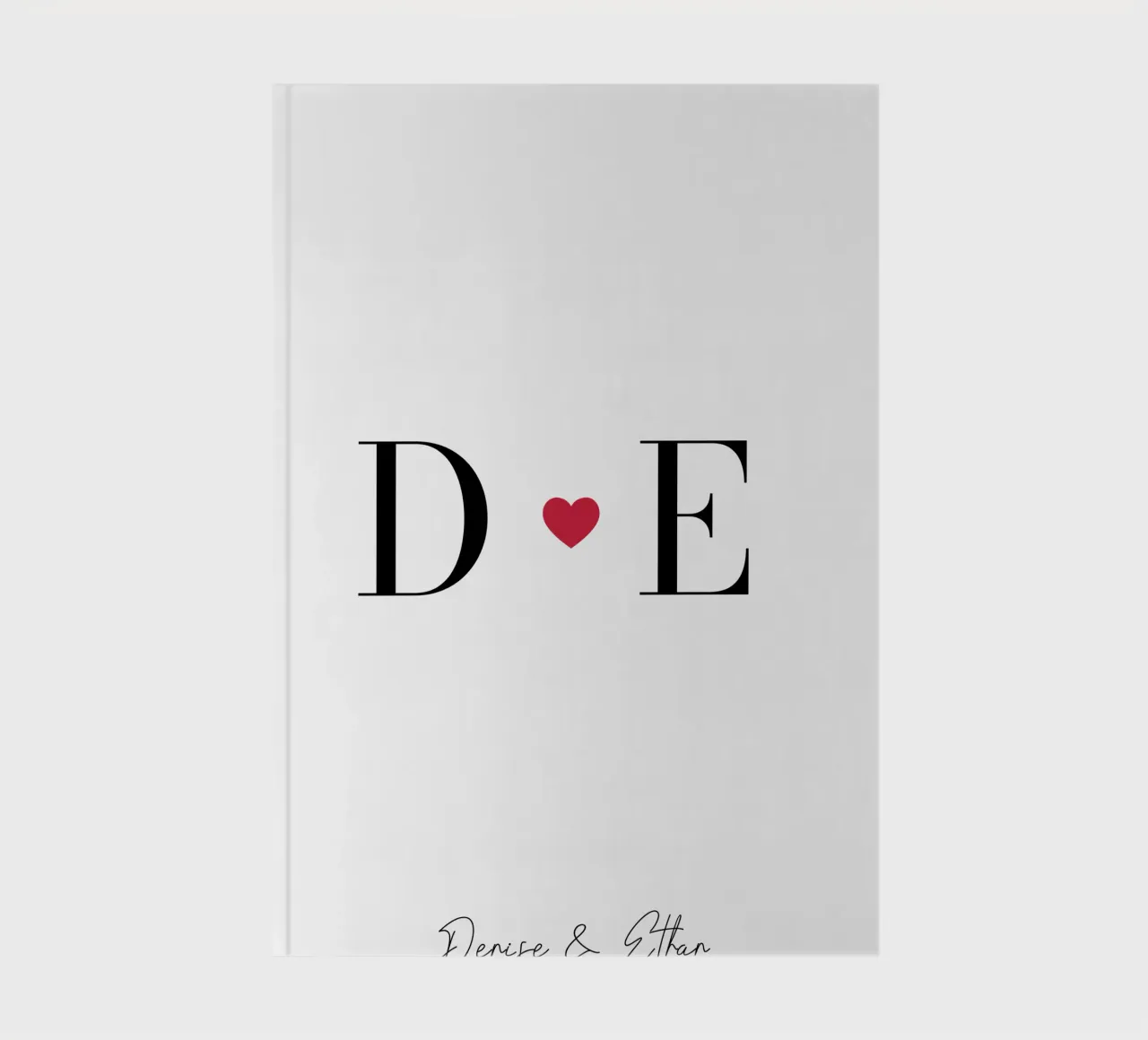 Liebe Initialen Custom Print Notizbuch von Prints By Ayleen