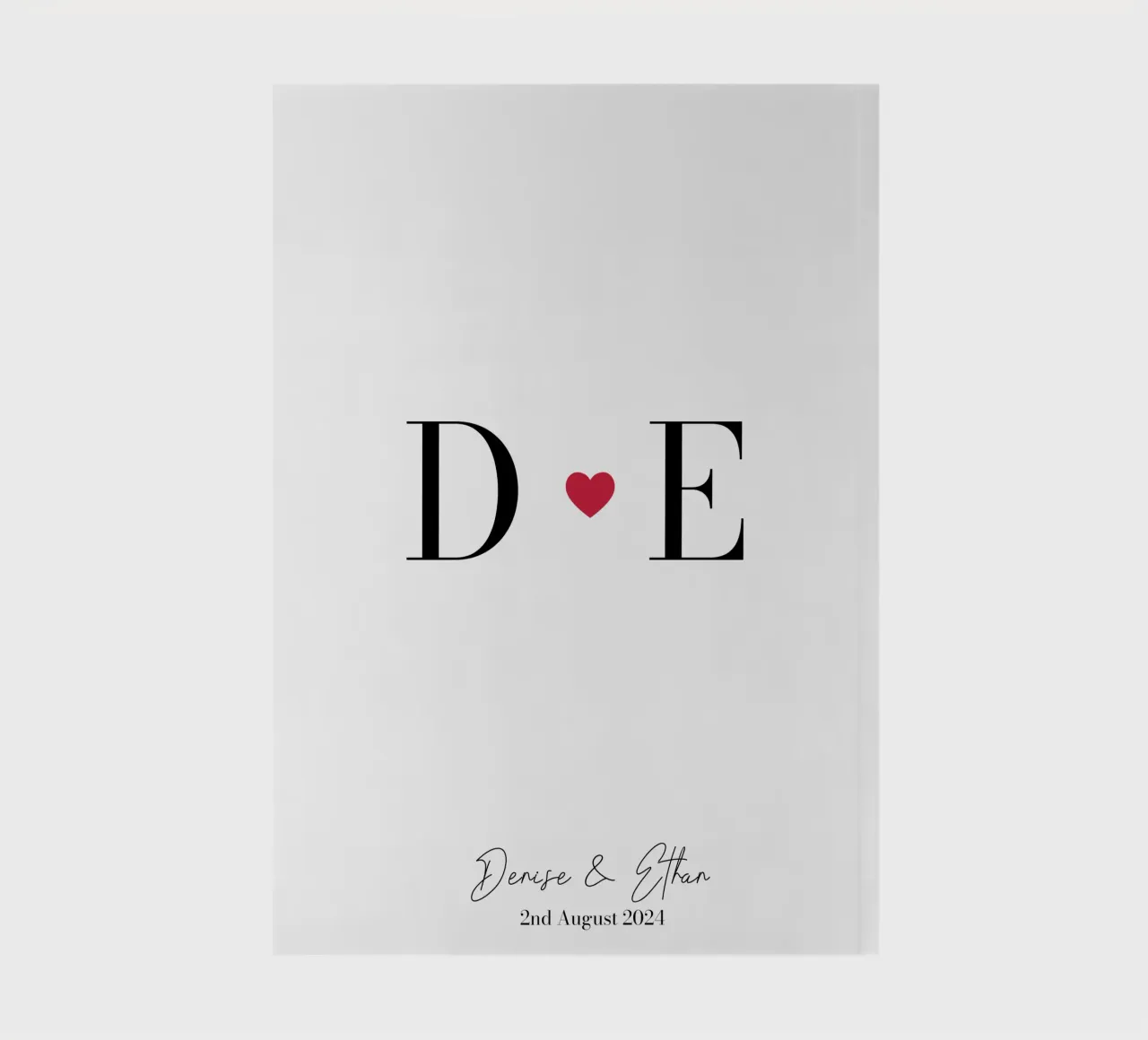 Liebe Initialen Custom Print Notizbuch von Prints By Ayleen
