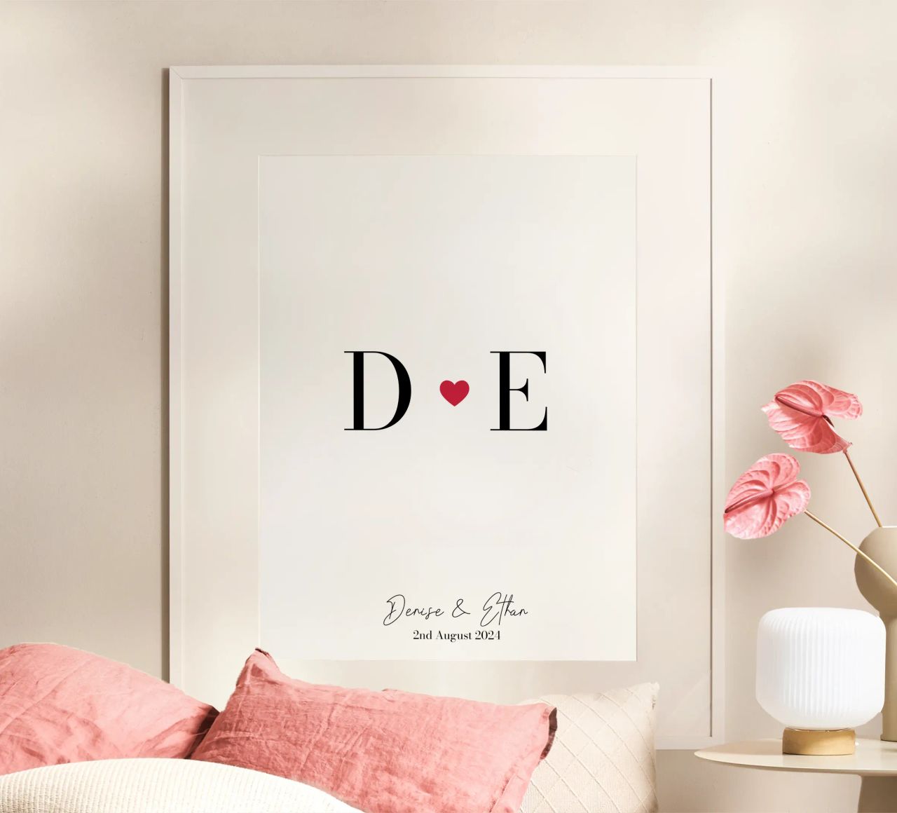 Liebe Initialen Custom Print Poster von Prints By Ayleen