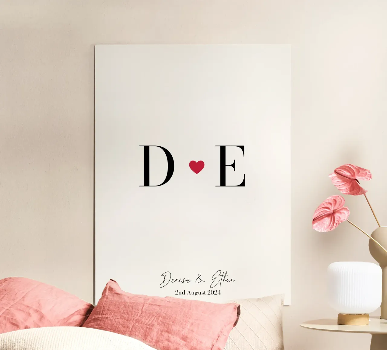 Liebe Initialen Custom Print Poster von Prints By Ayleen