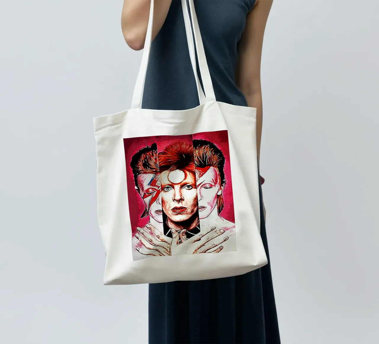 David Bowie 1 Arte borsa in juta da music soul