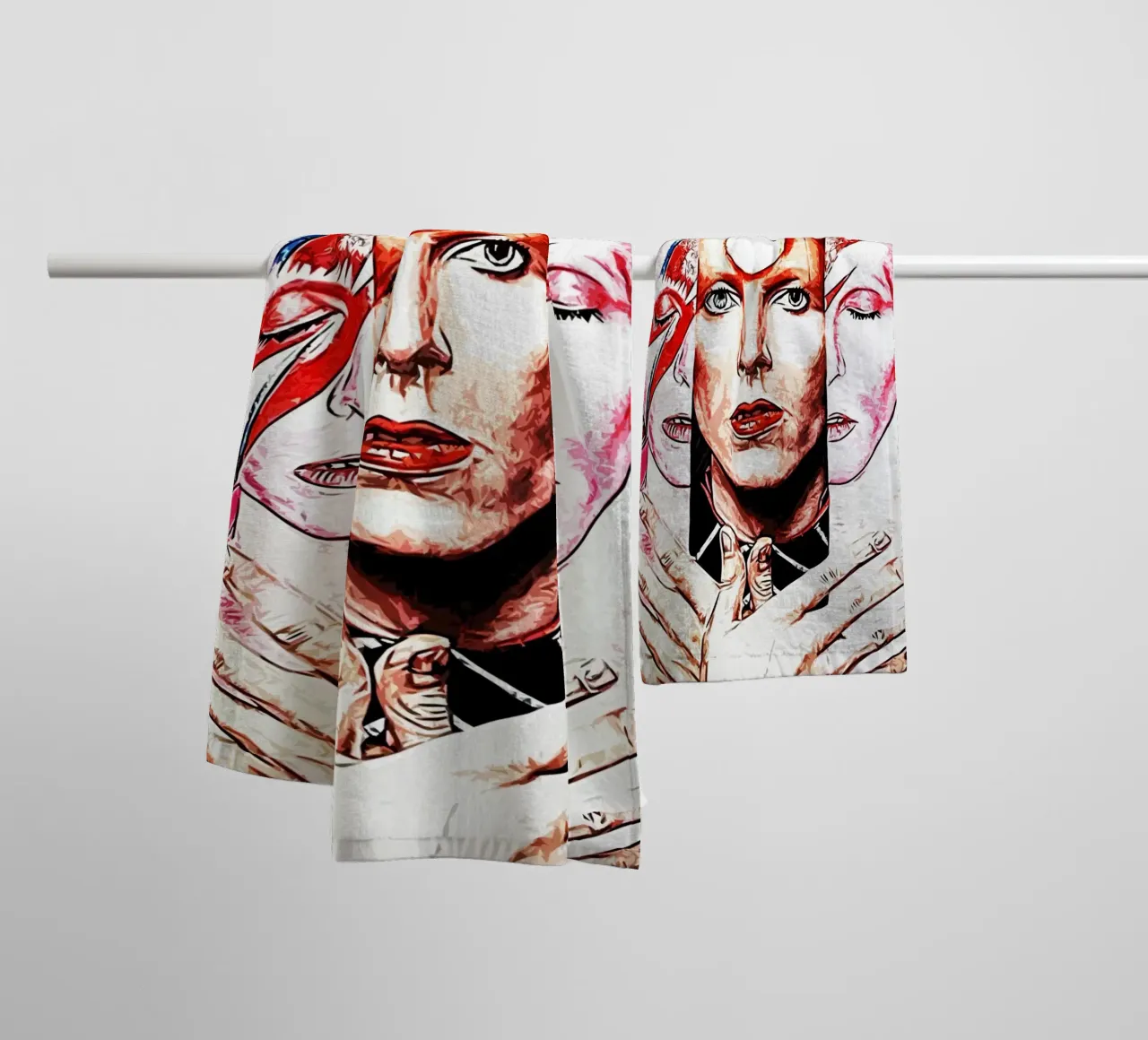 David Bowie 1 Art towel by music soul