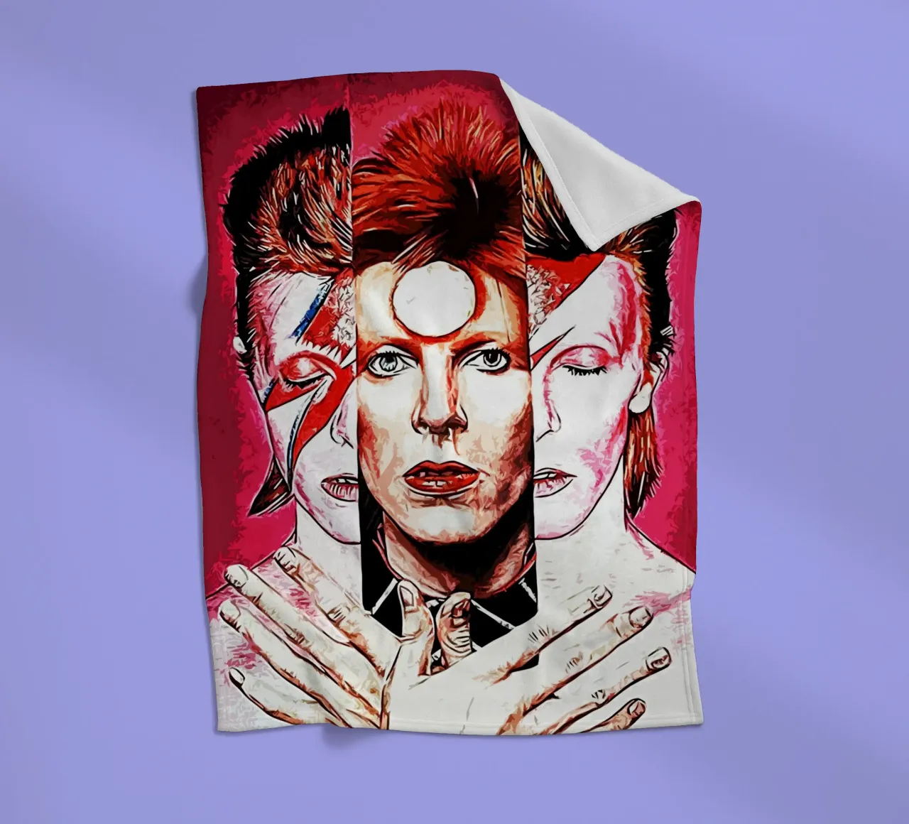 David Bowie 1 Art Fleecedecke von music soul