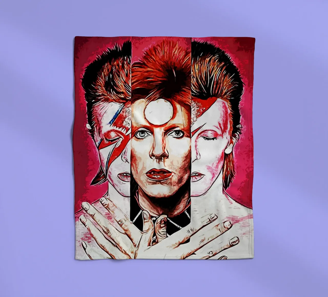 David Bowie 1 Art Fleecedecke von music soul