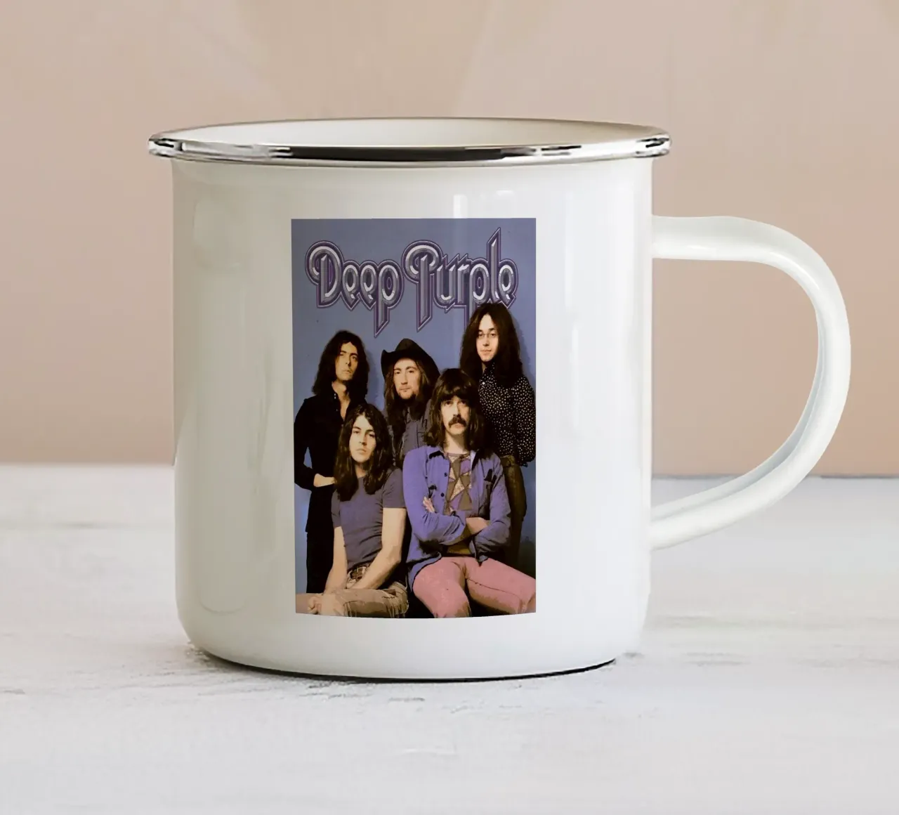 banda viola profondo tazza in smalto da vanhesling
