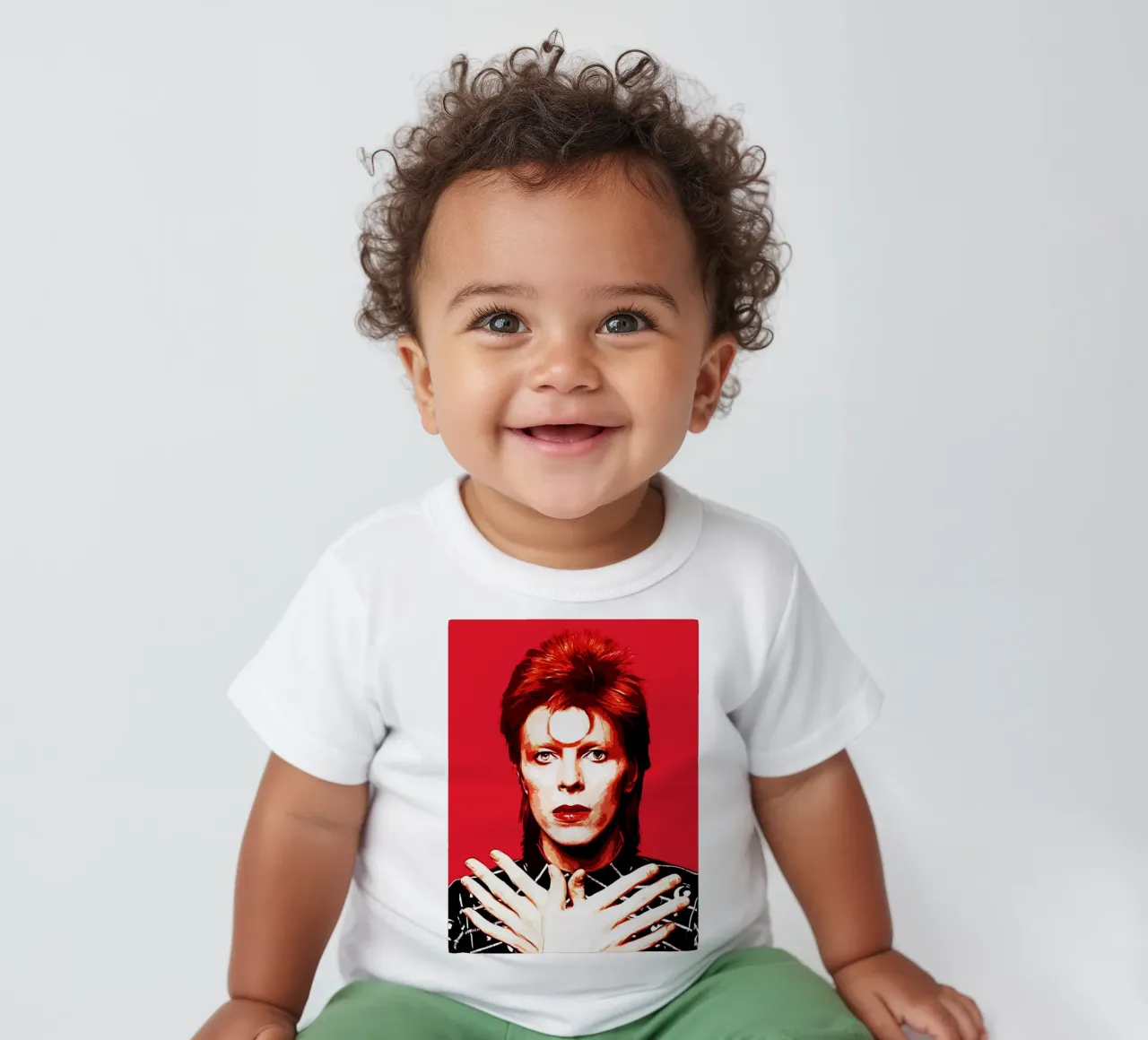 David Bowie 11 Arte maglietta neonato da music soul
