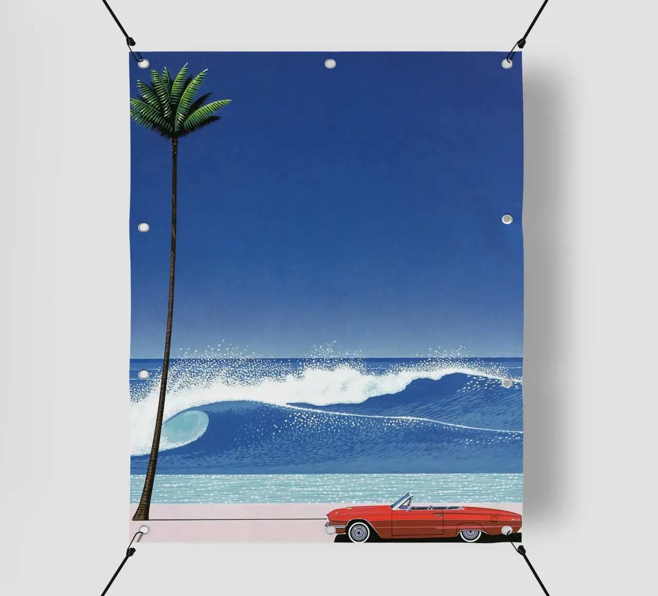 Hiroshi Nagai L'auto rossa telo in pvc da THE CAROLINE