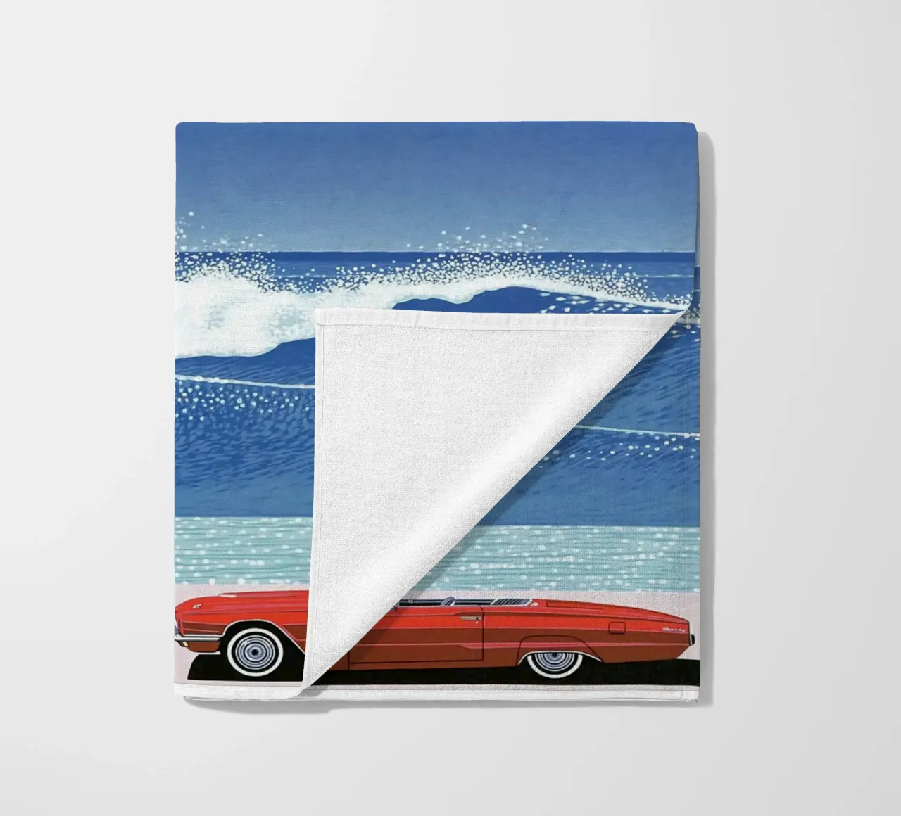 Hiroshi Nagai L'auto rossa telo mare da THE CAROLINE