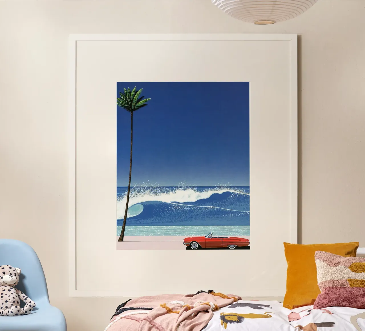 Hiroshi Nagai L'auto rossa carta hahnemühle da THE CAROLINE