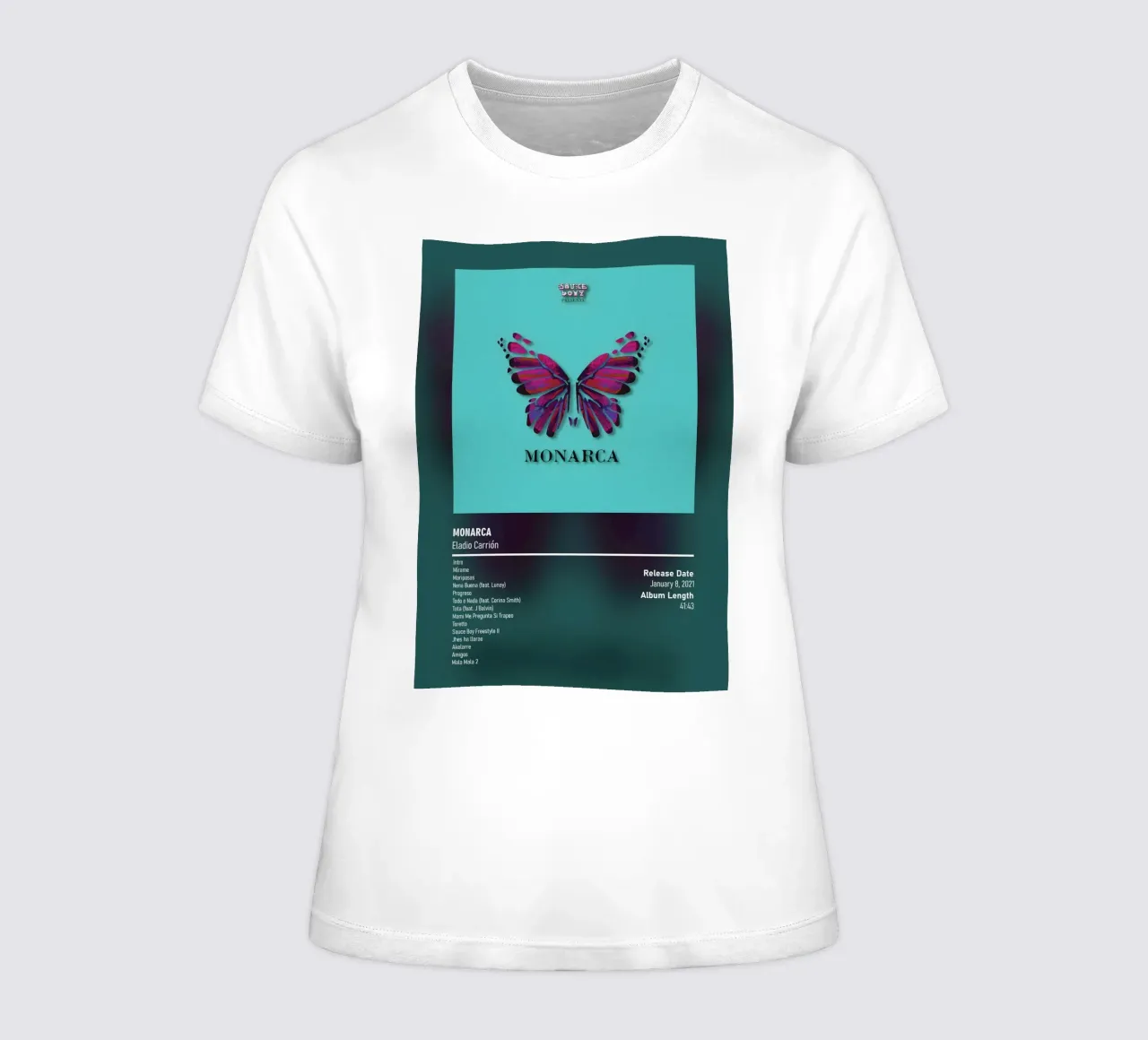 Monarca (2021) by Eladio Carrión t-shirt ajusté pour femmes de DGUnder