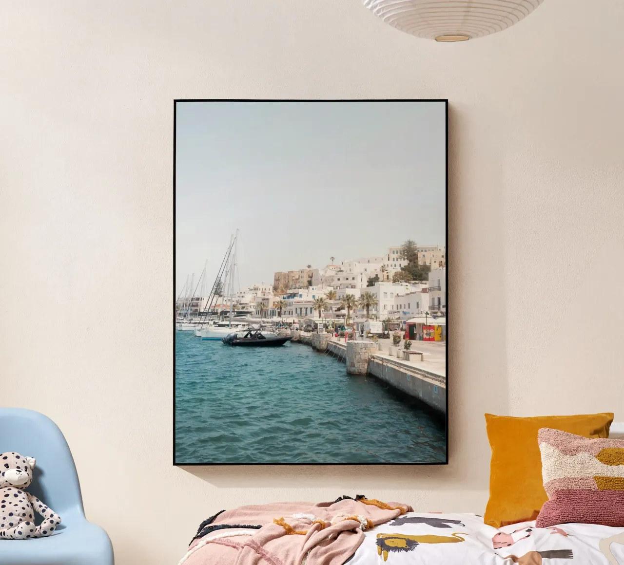 Summer vibes in a port in Greece plexiglass da Kimberley Jekel Photography
