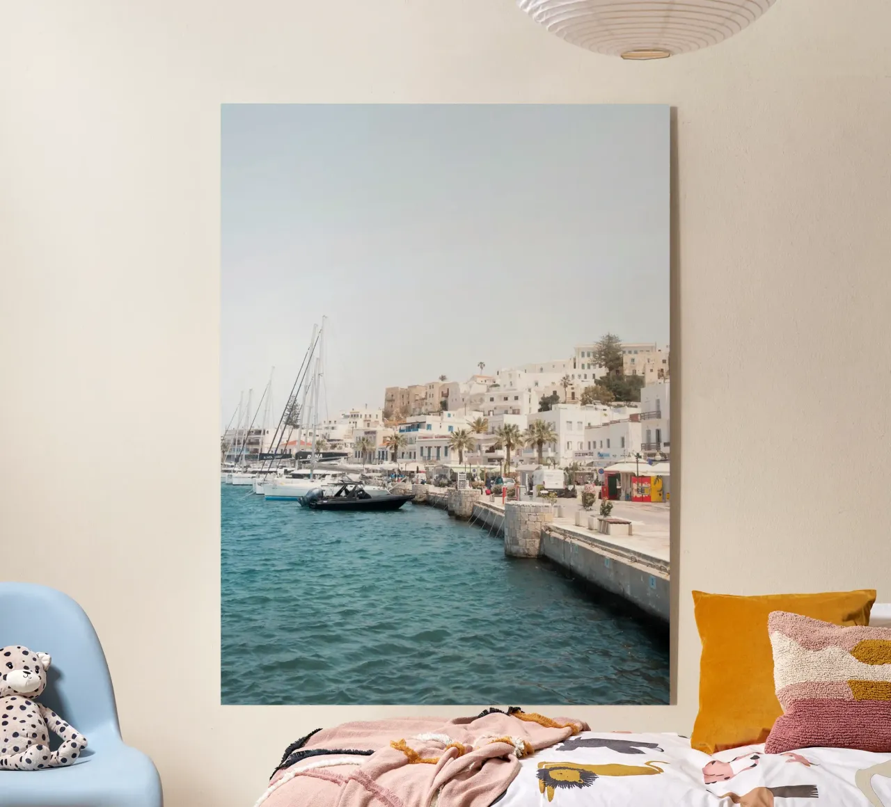 Summer vibes in a port in Greece plexiglass da Kimberley Jekel Photography