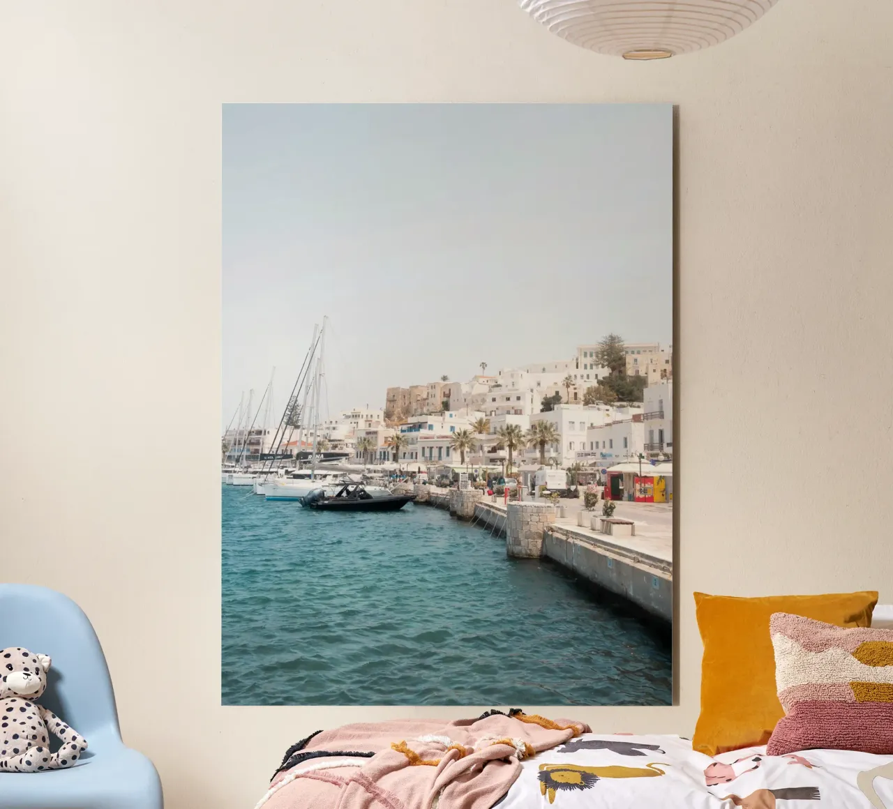 Summer vibes in a port in Greece alluminio dibond da Kimberley Jekel Photography