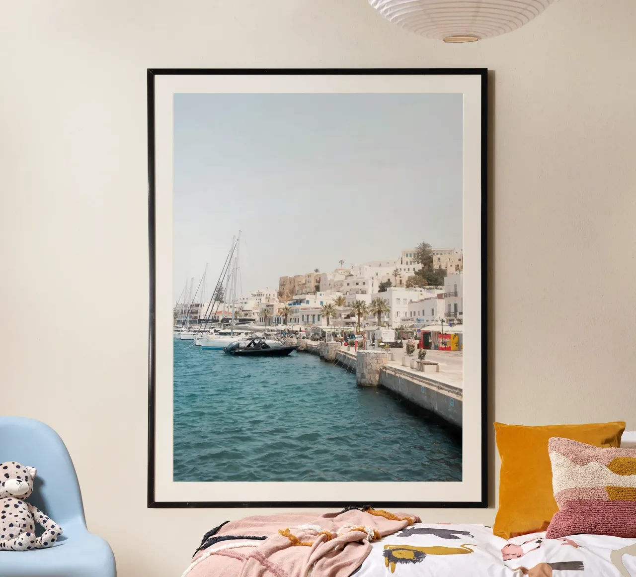 Summer vibes in a port in Greece carta hahnemühle da Kimberley Jekel Photography